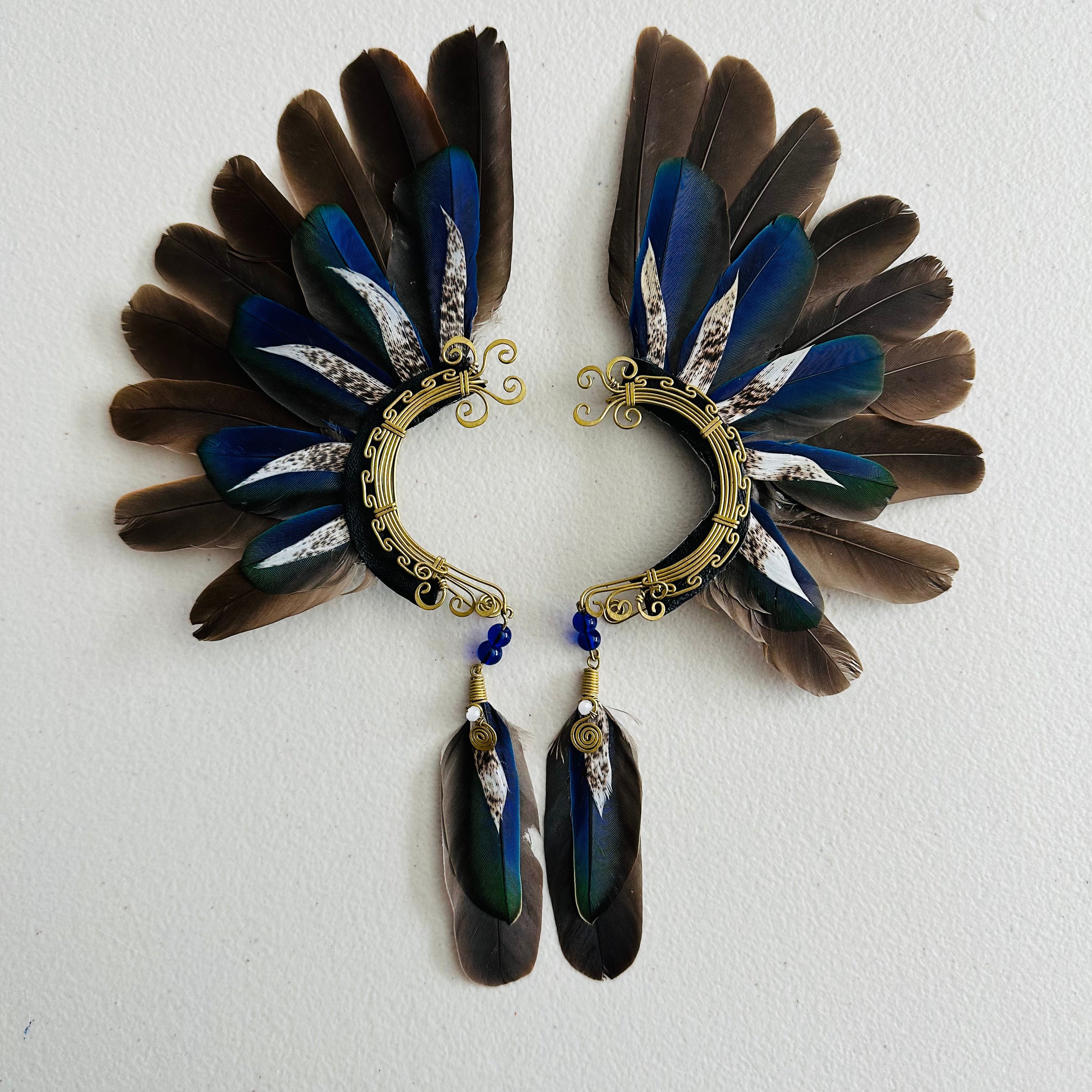 Feather wing cuff Earrings 937