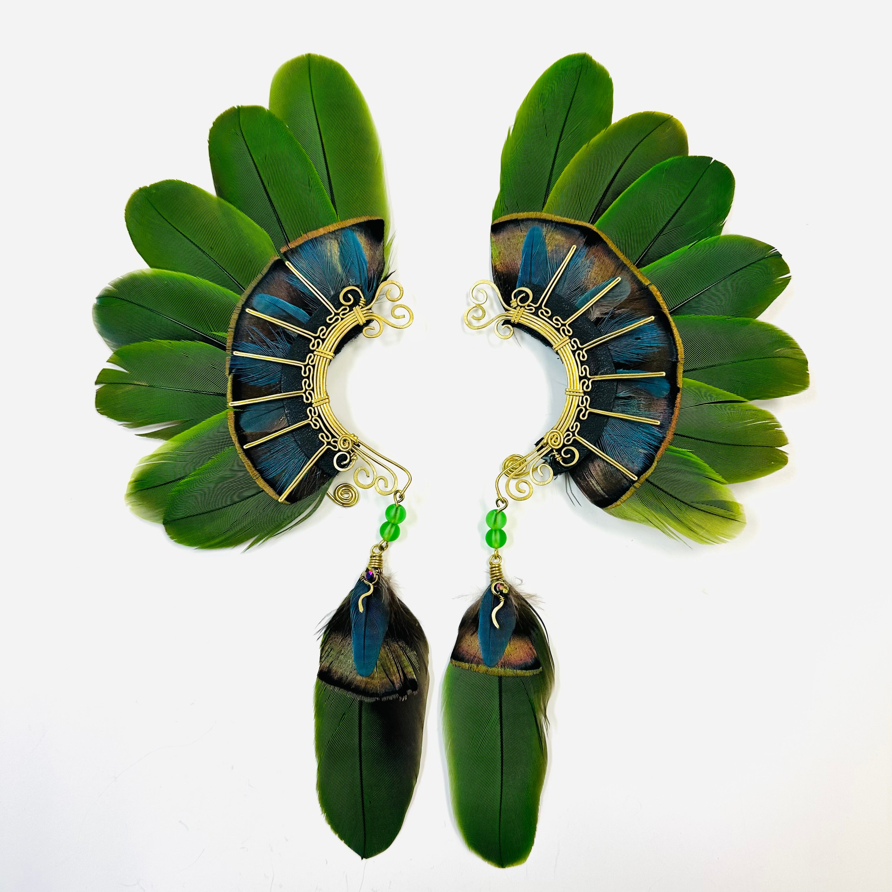 Feather wing cuff Earrings 1078