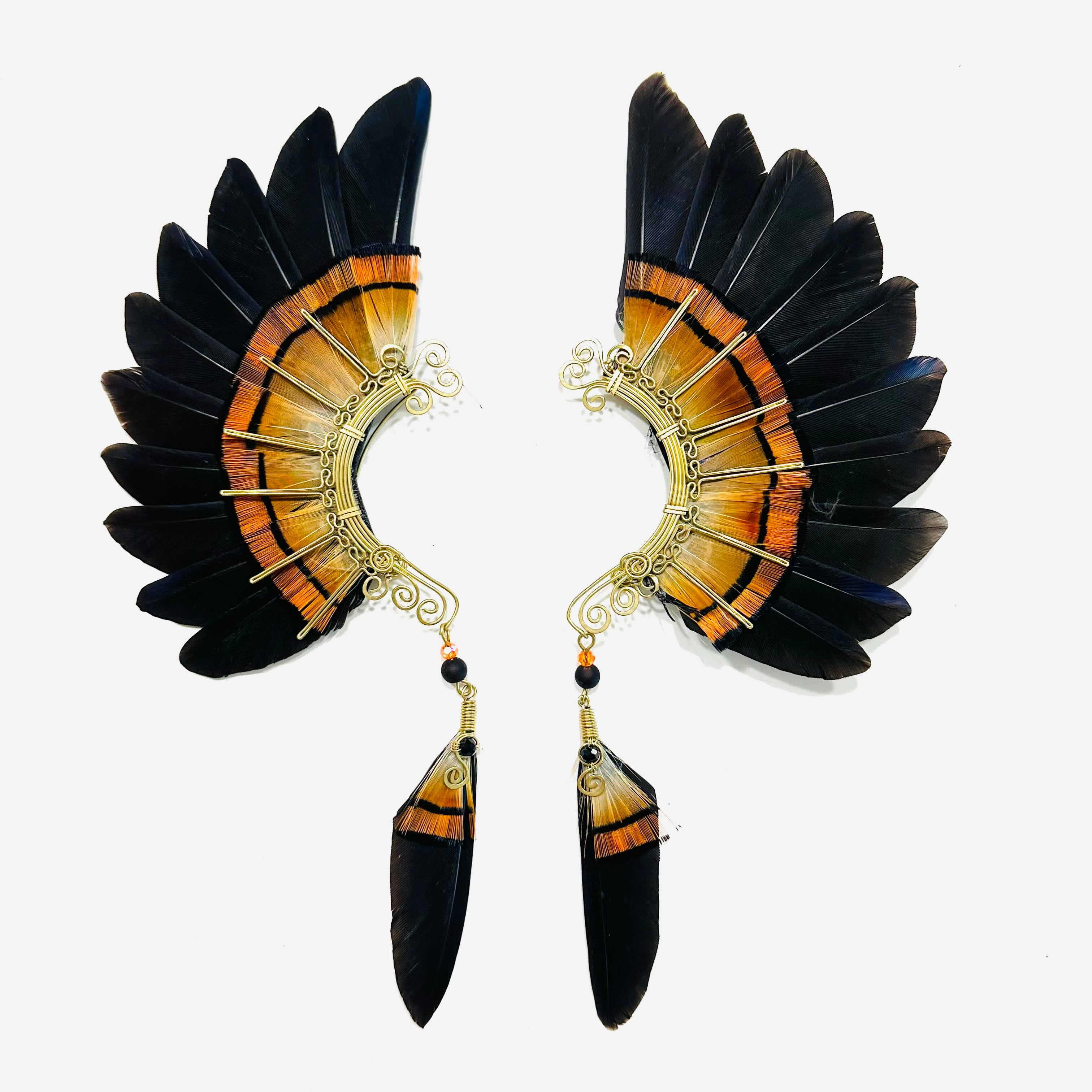 Feather wing cuff Earrings 1183