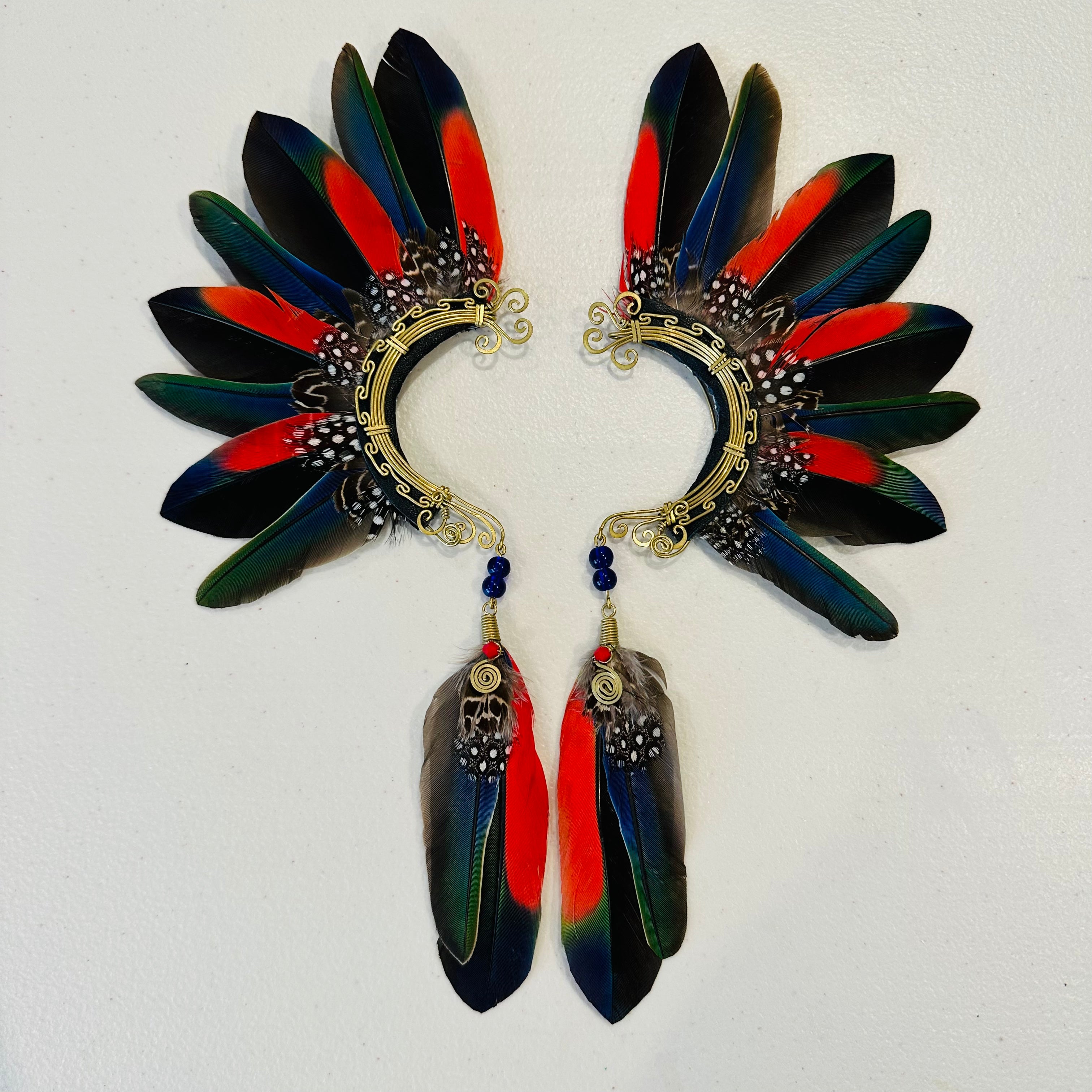 Feather wing cuff Earrings 897