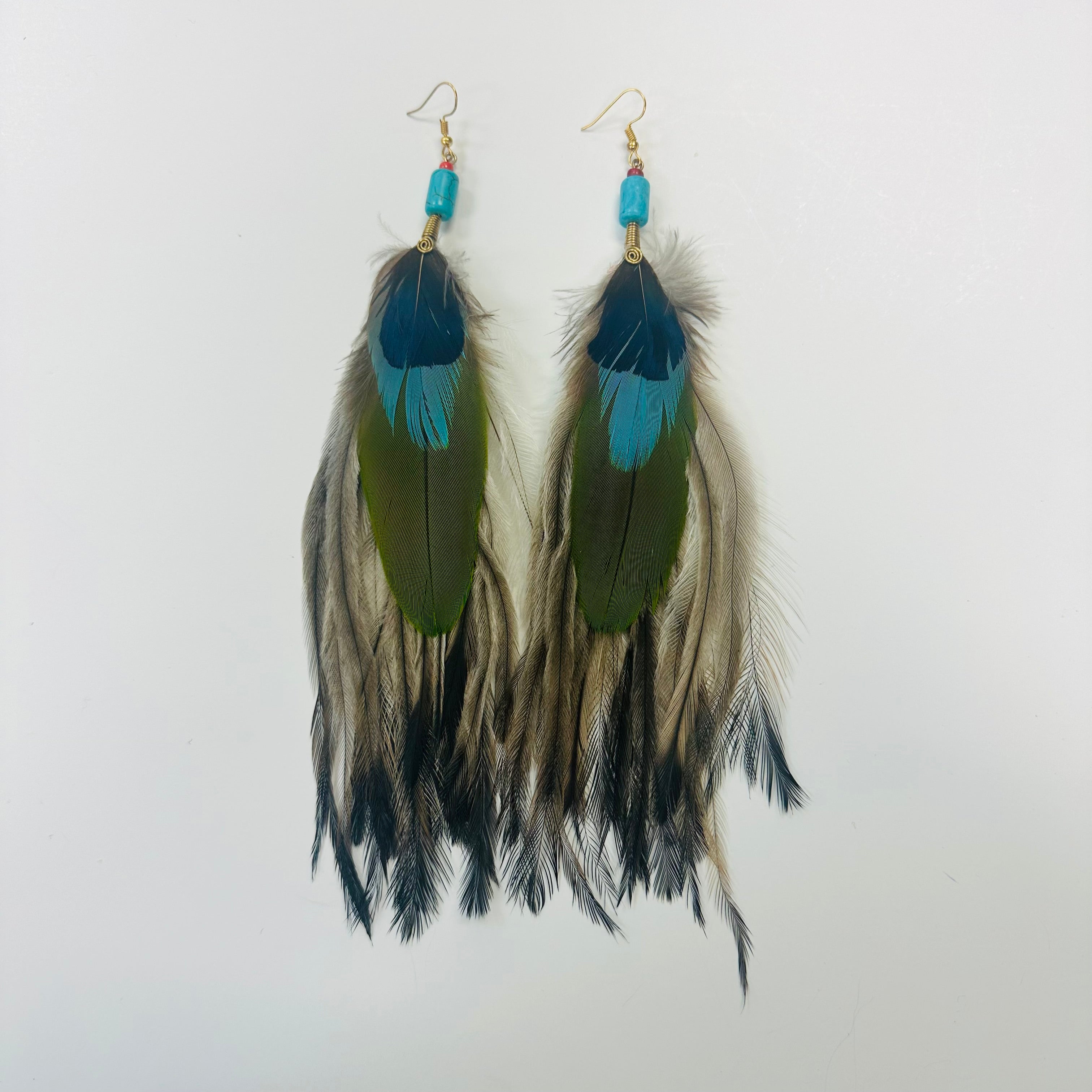 Feather Earrings - Long - 19