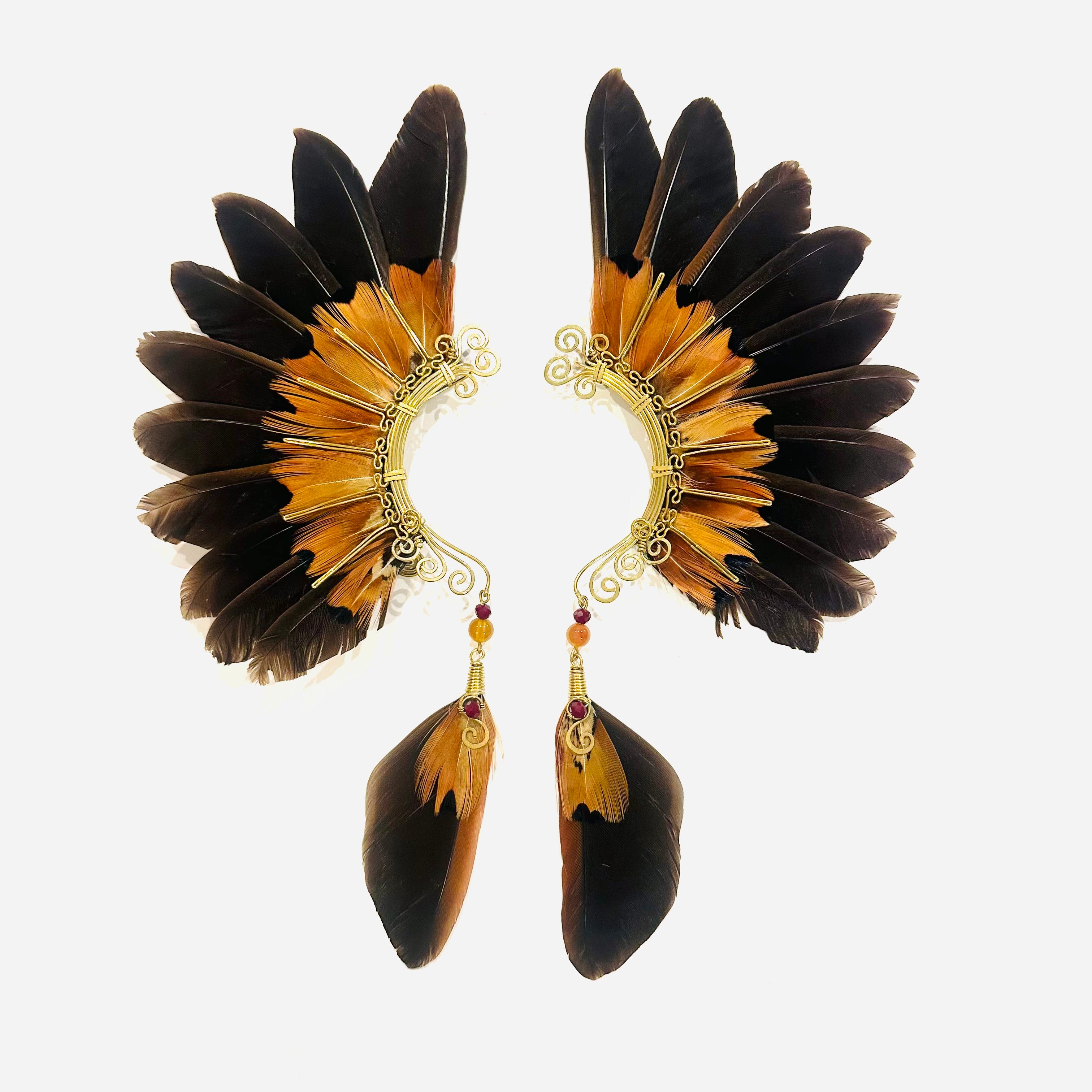 Feather wing cuff Earrings 1141