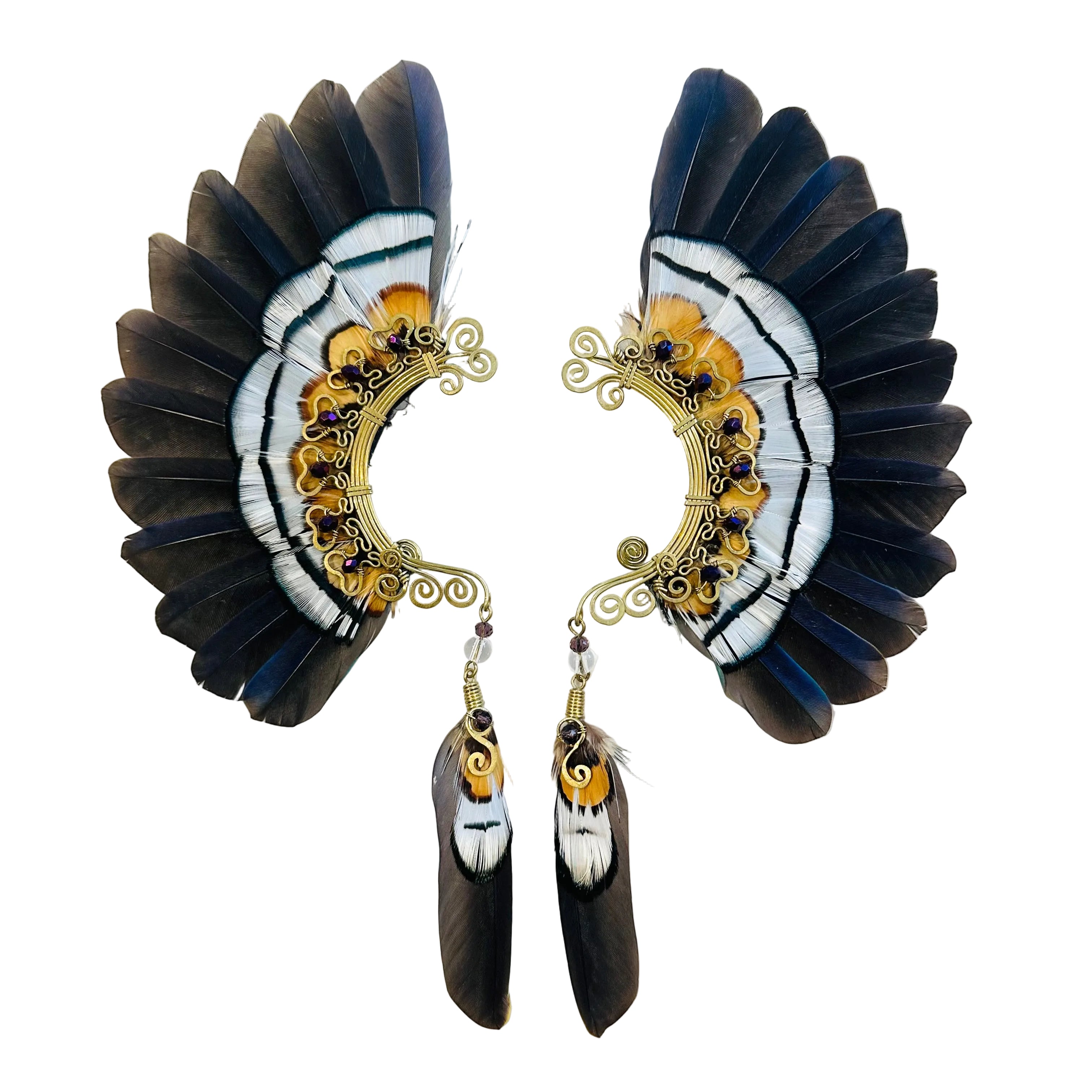 Feather wing cuff Earrings 1263