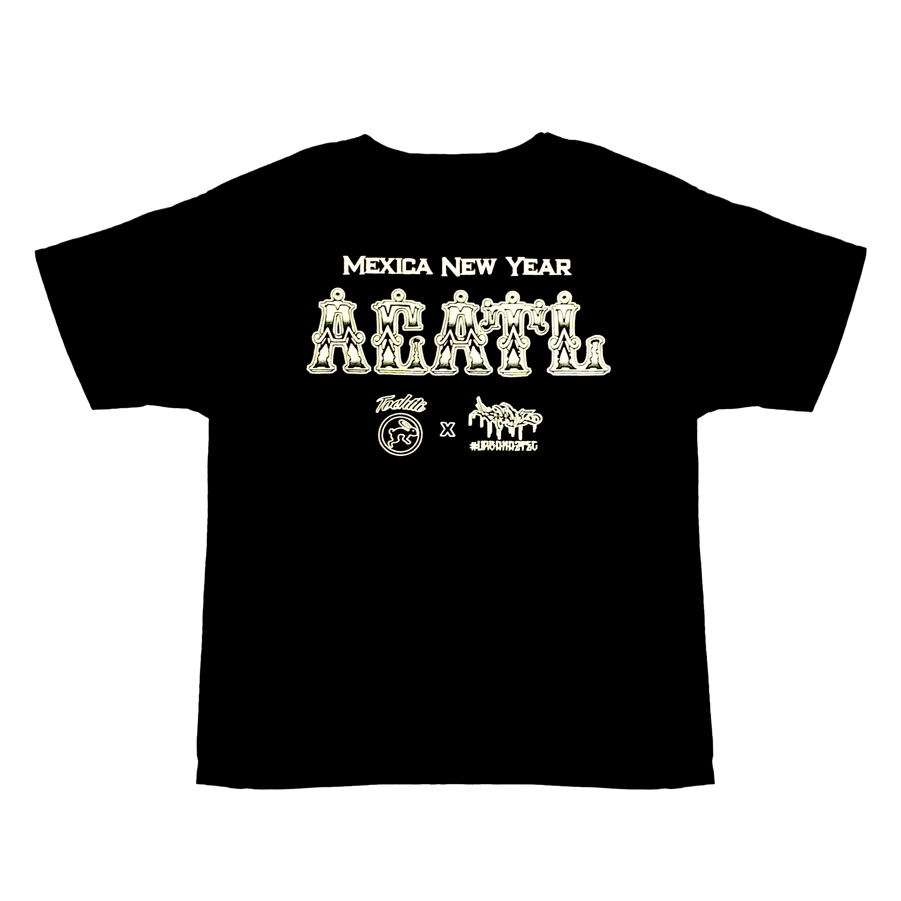 Kids Top - Mexica New Year 7 Acatl - Black