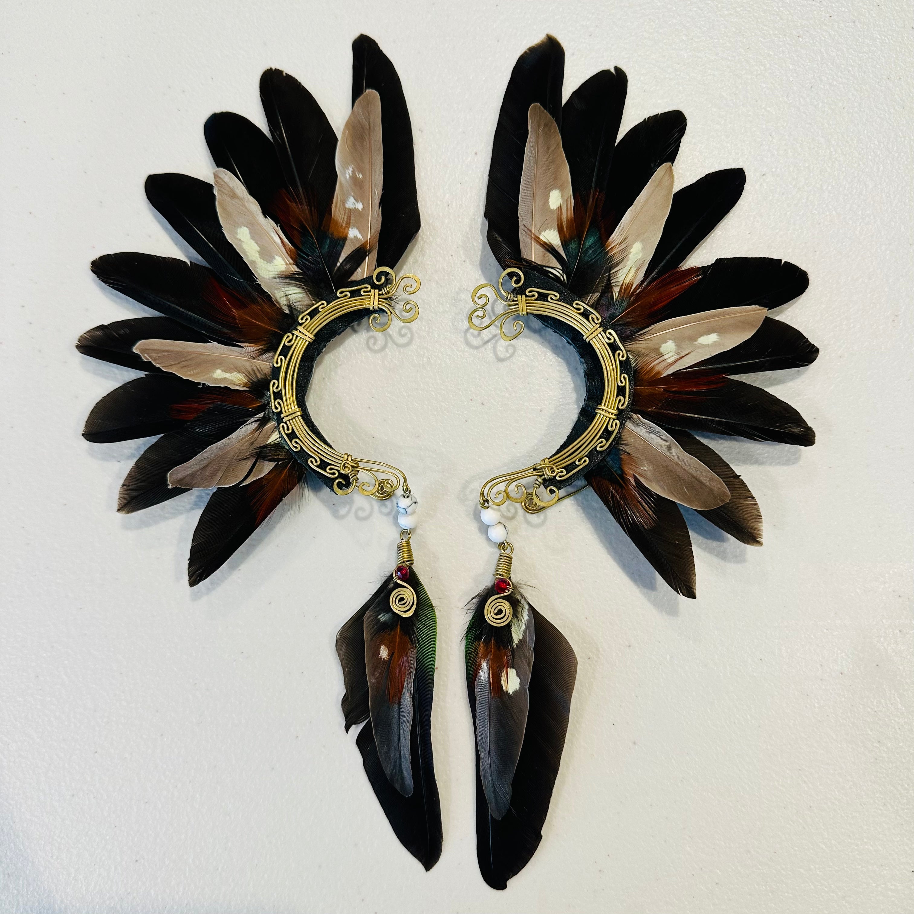 Feather wing cuff Earrings 899