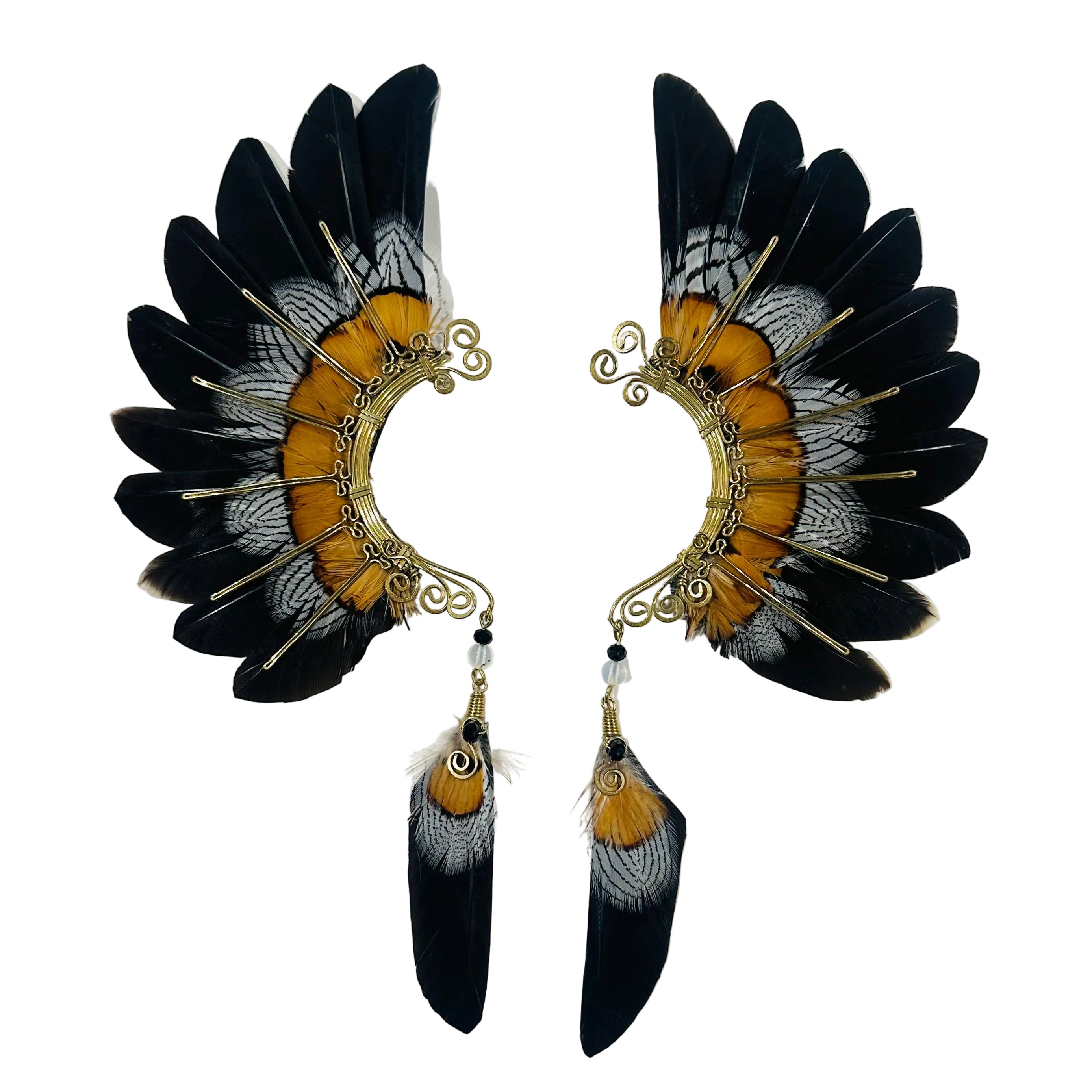 Feather wing cuff Earrings 1229