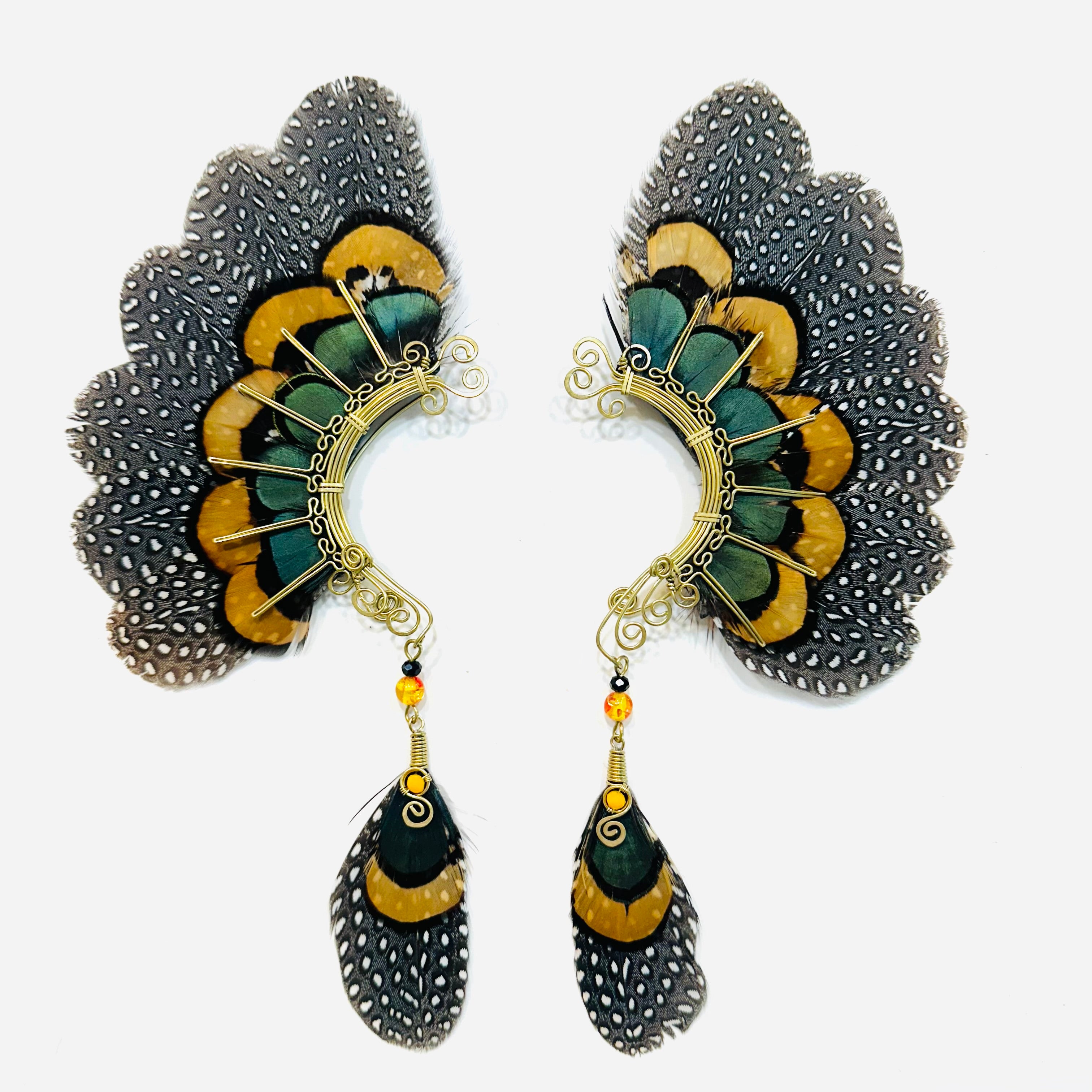 Feather wing cuff Earrings 1204