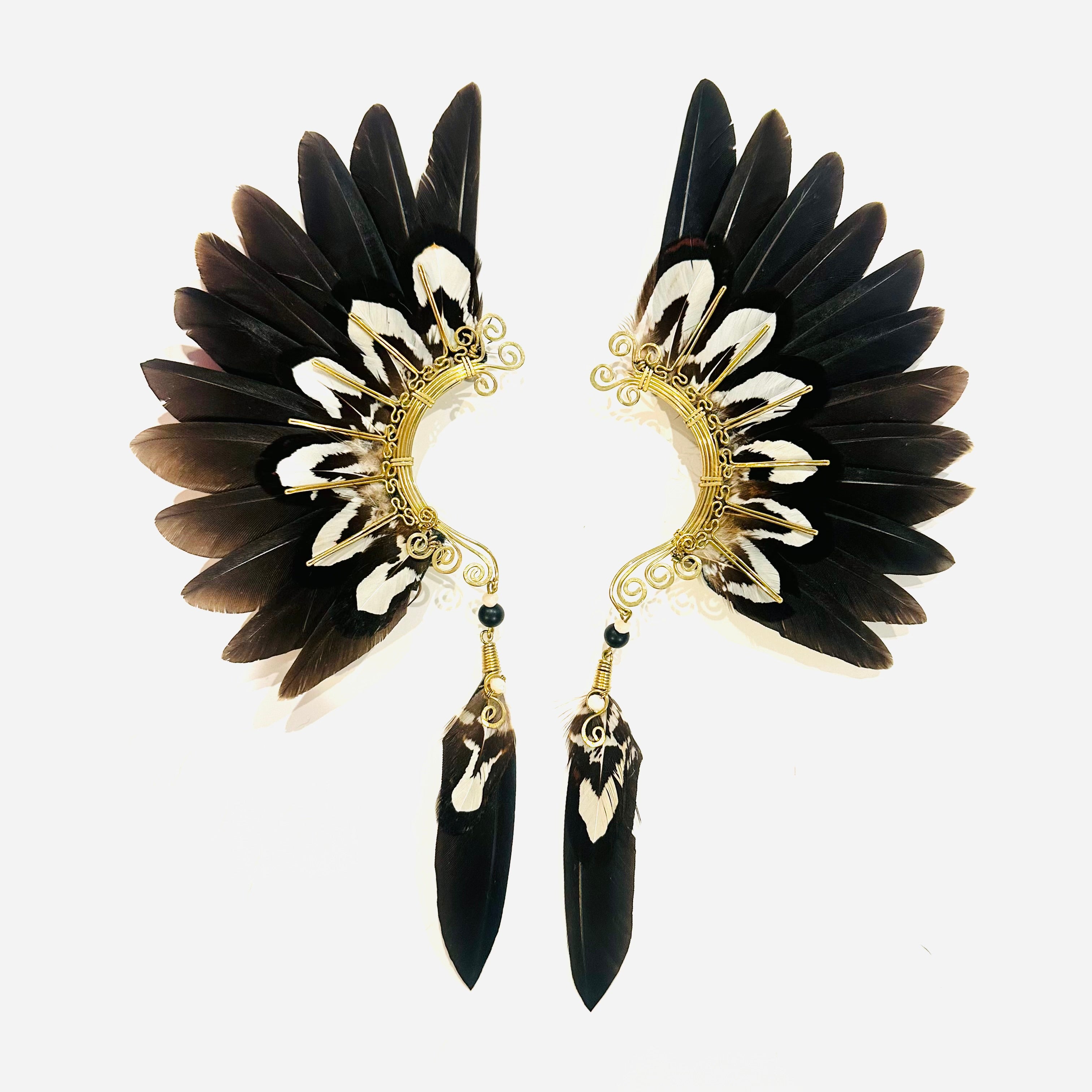 Feather wing cuff Earrings 1167