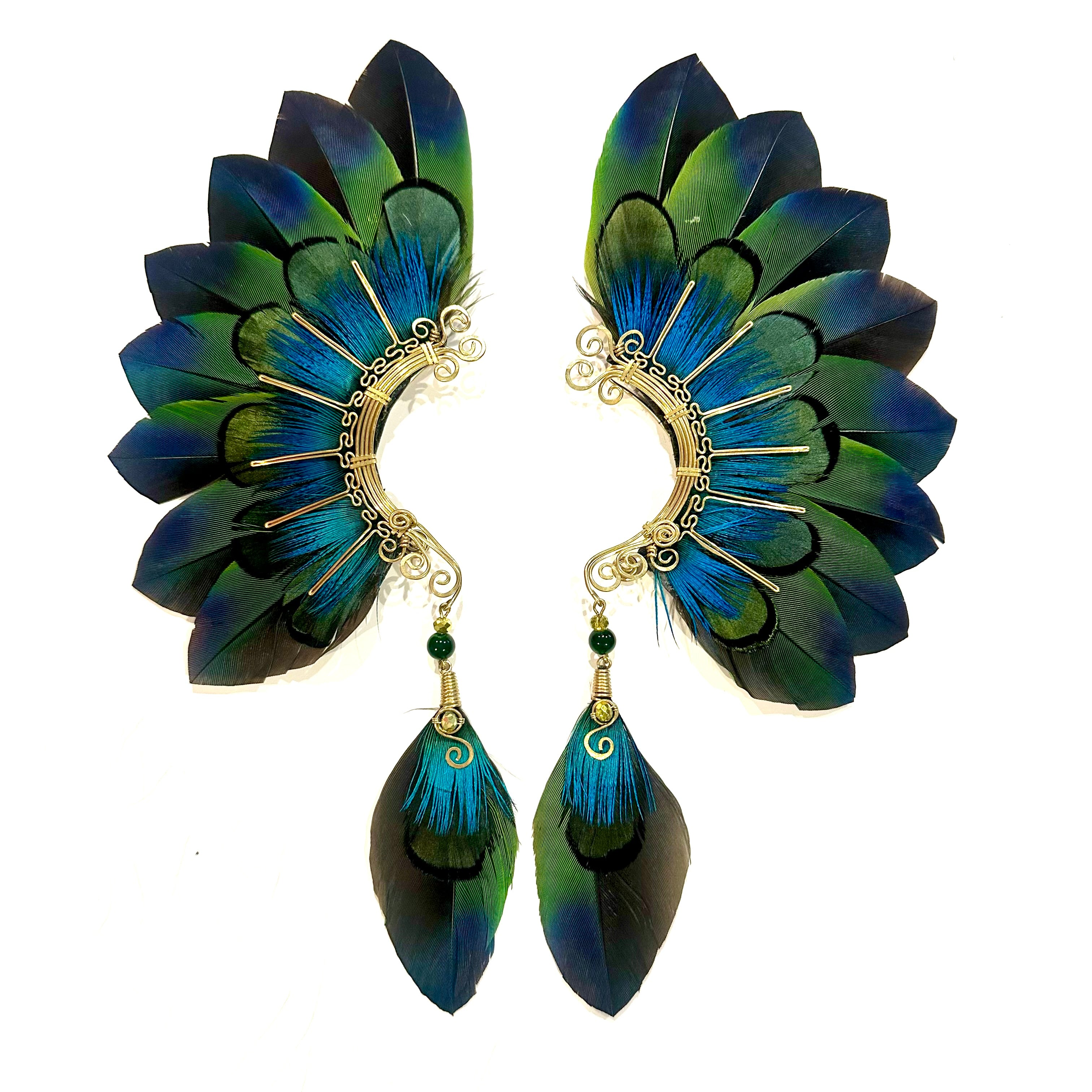 Feather wing cuff Earrings 1163