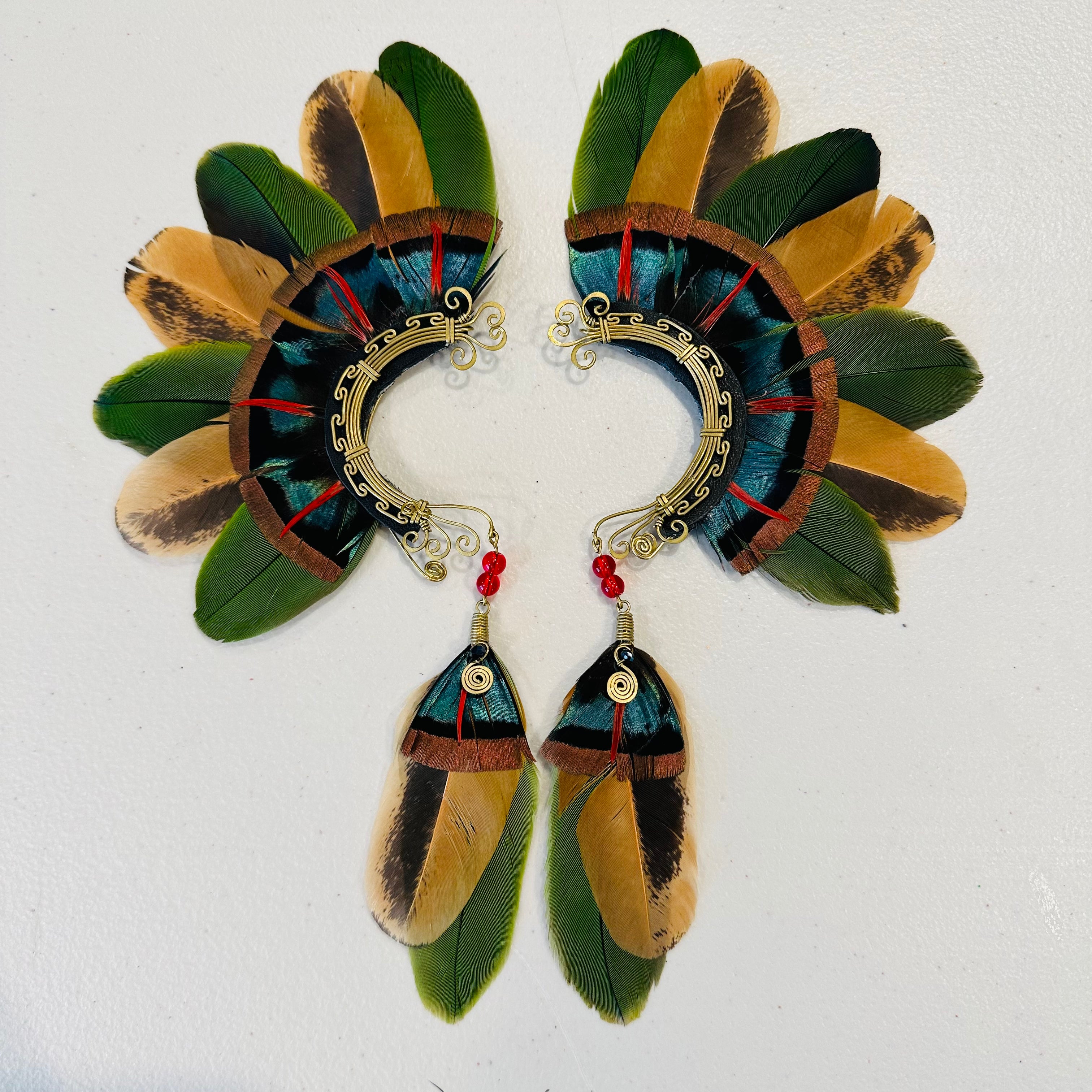 Feather wing cuff Earrings 907