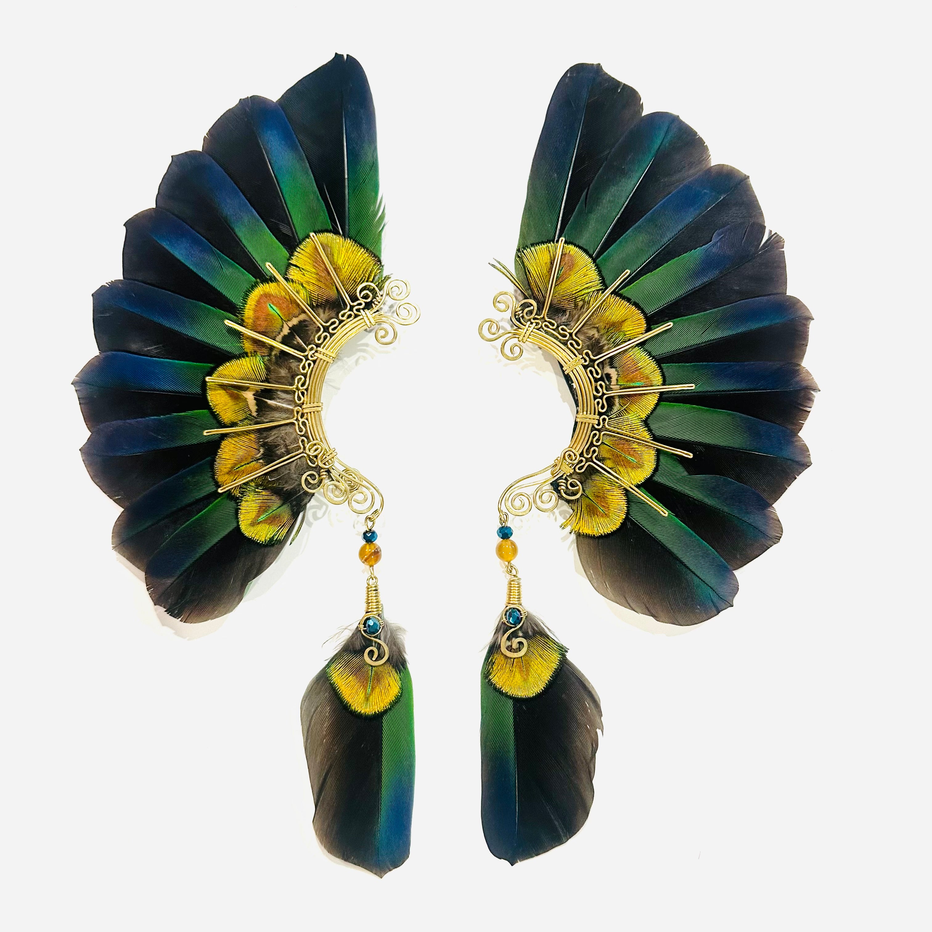 Feather wing cuff Earrings 1164