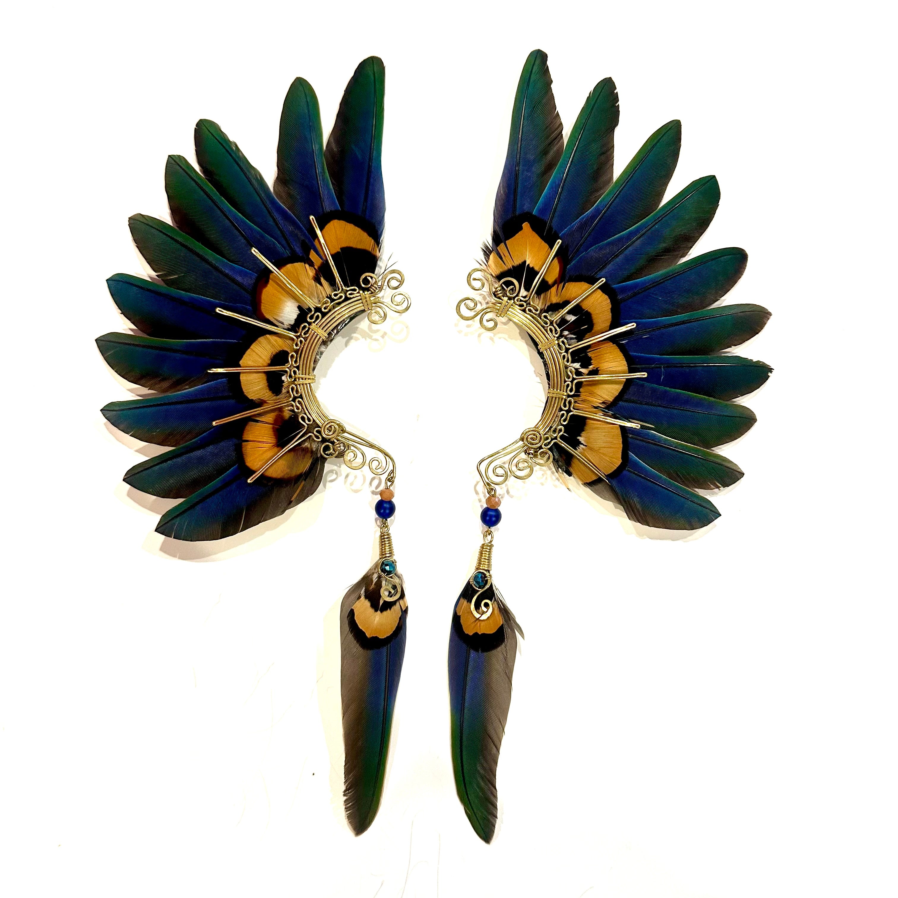 Feather wing cuff Earrings 1161
