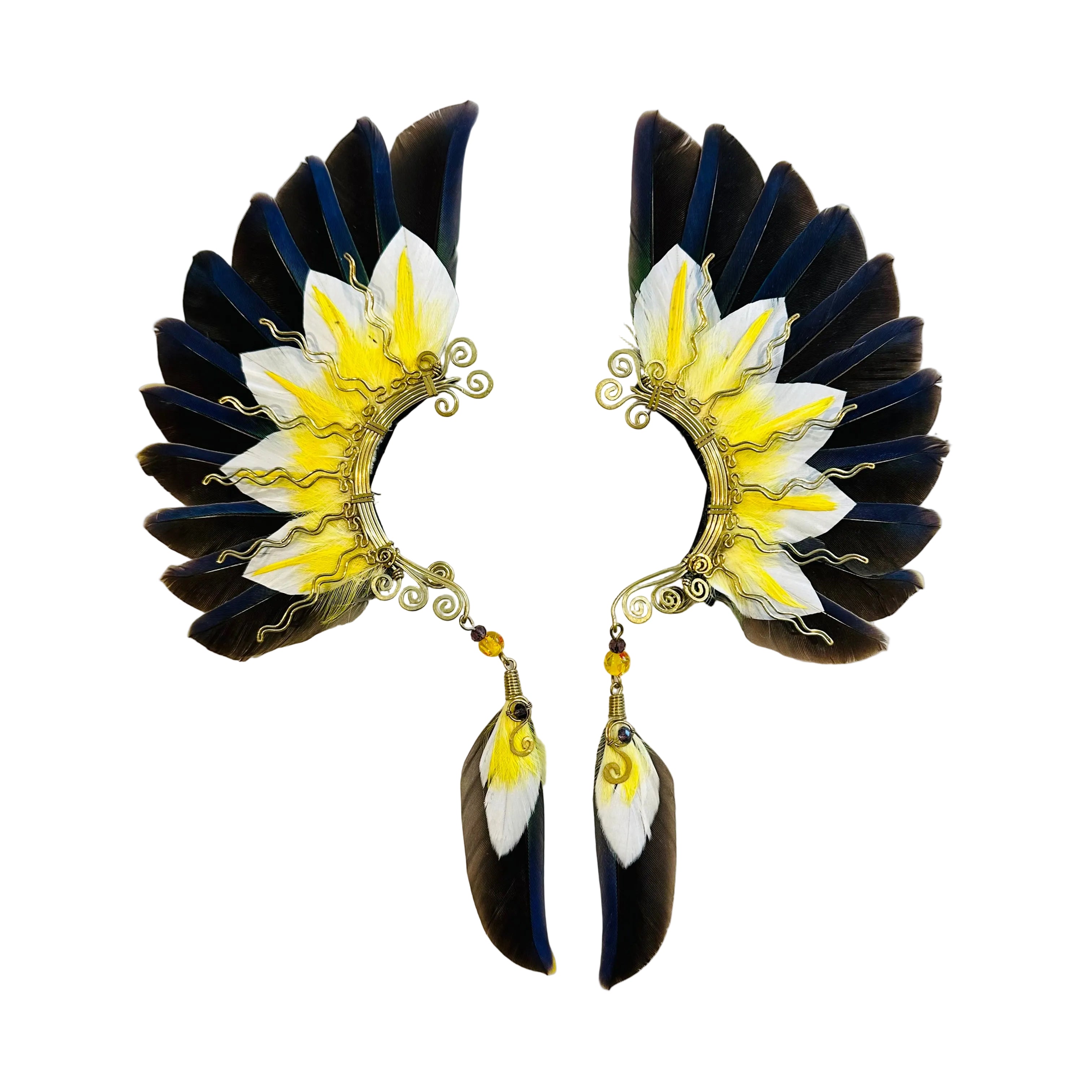 Feather wing cuff Earrings 1247