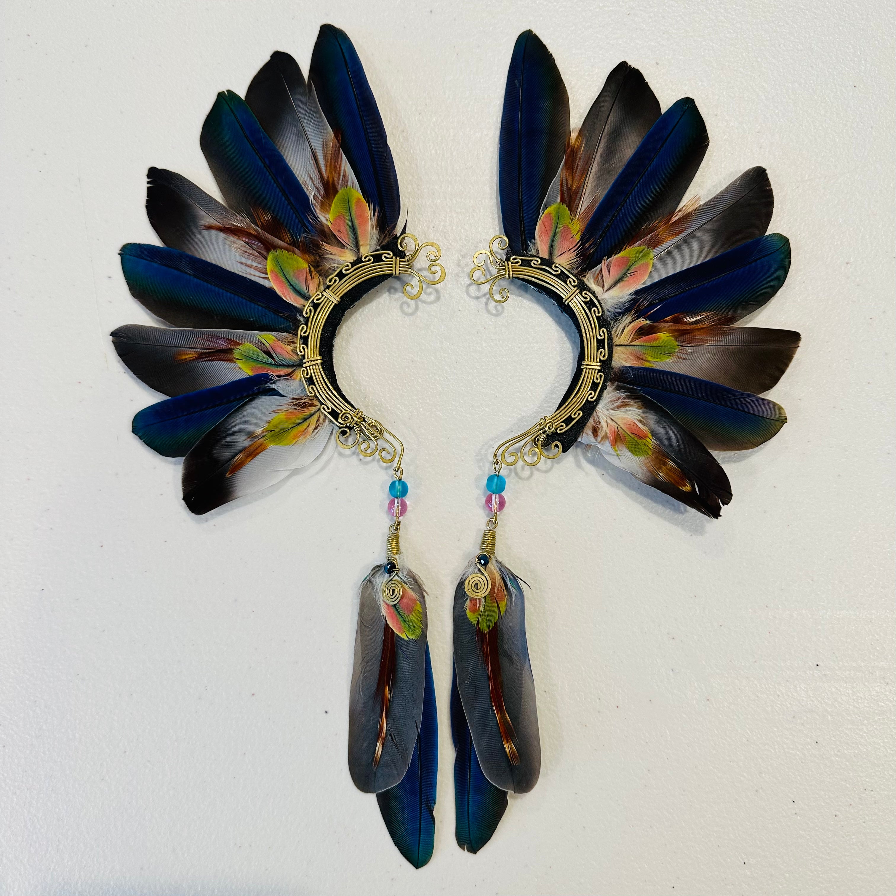 Feather wing cuff Earrings 896
