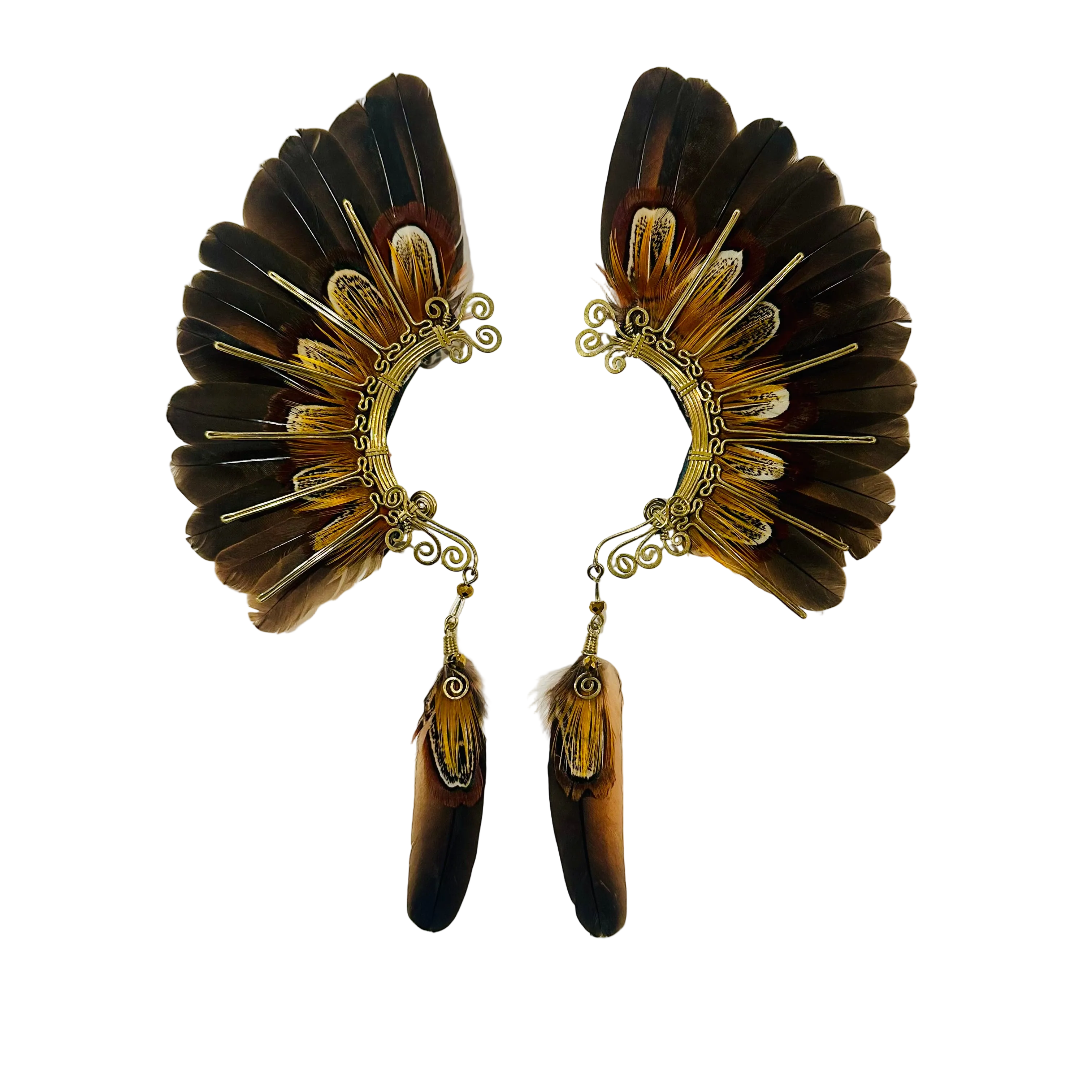 Feather wing cuff Earrings 1215