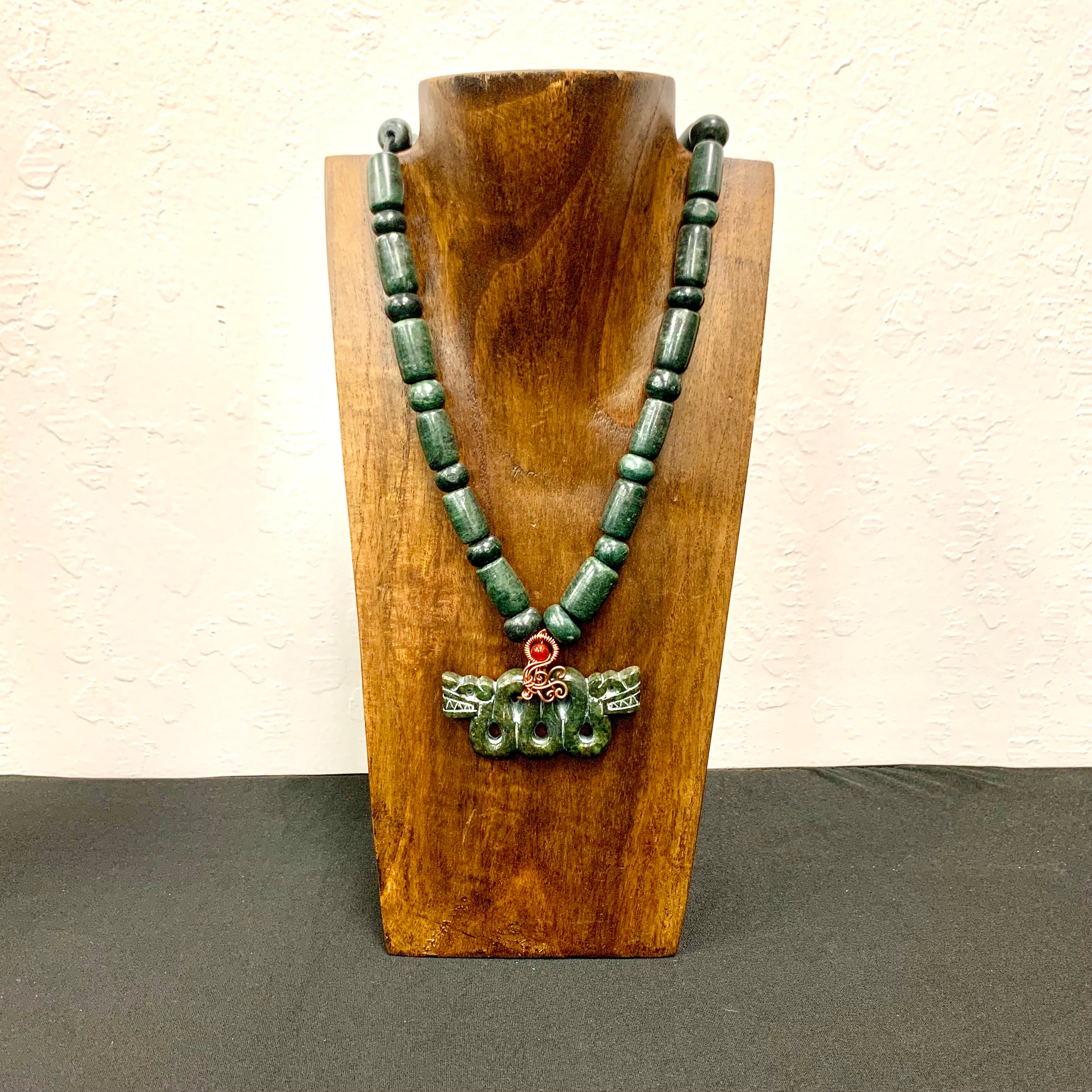 Necklace - Guatamala Jade Quetzalcoatl 54