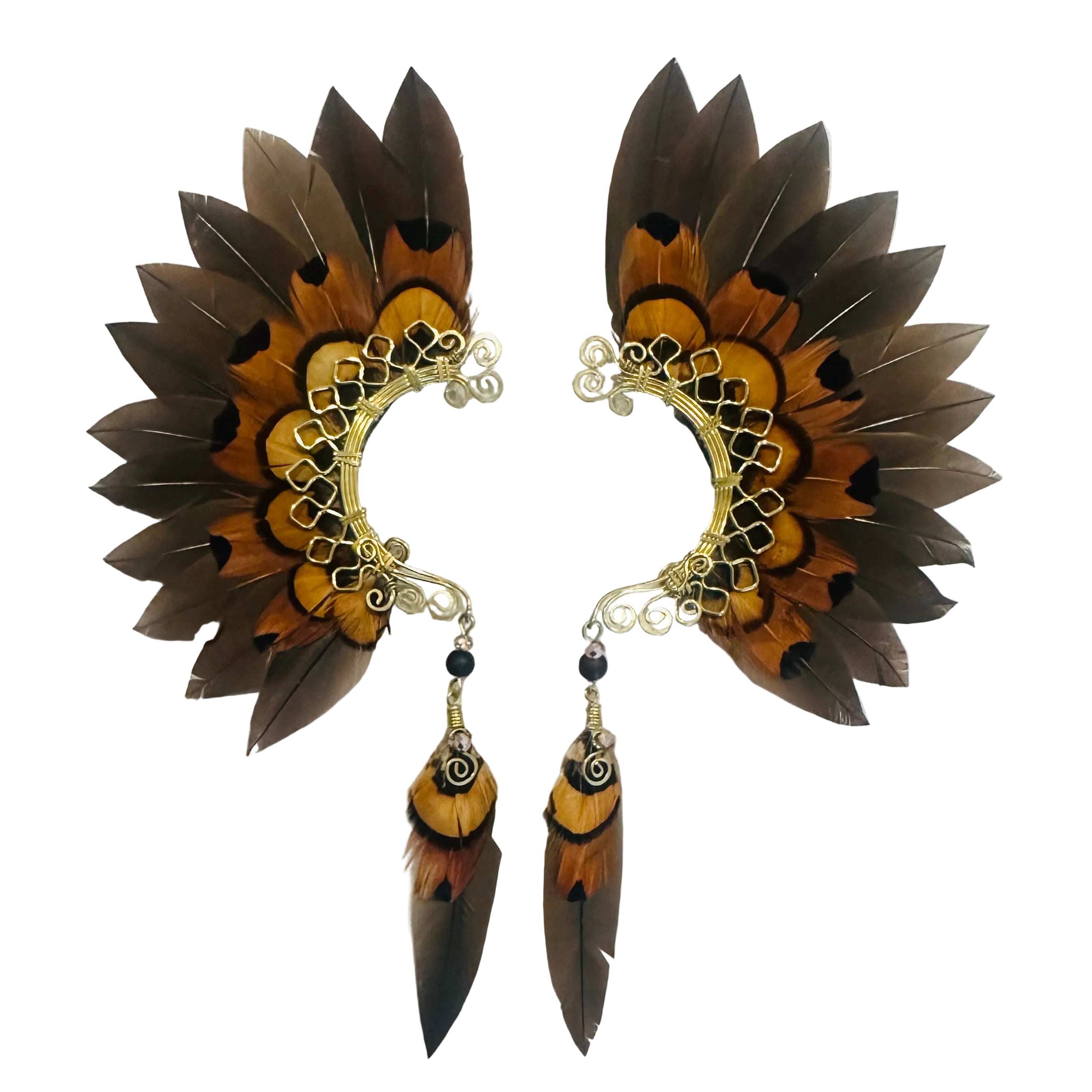 Feather wing cuff Earrings 1233