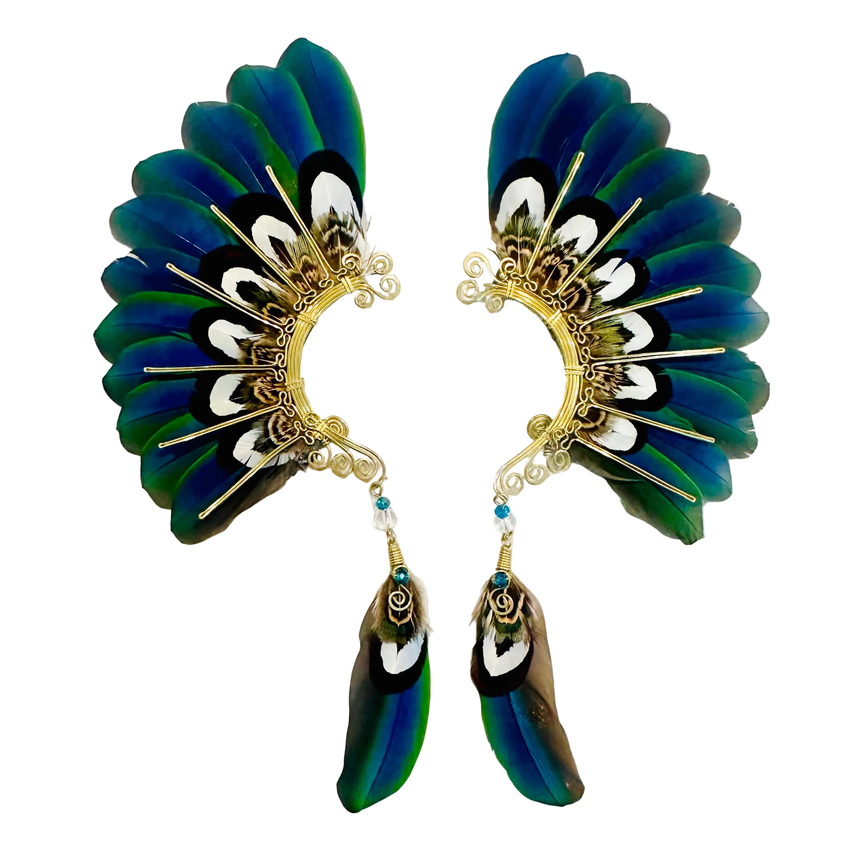 Feather wing cuff Earrings 1236