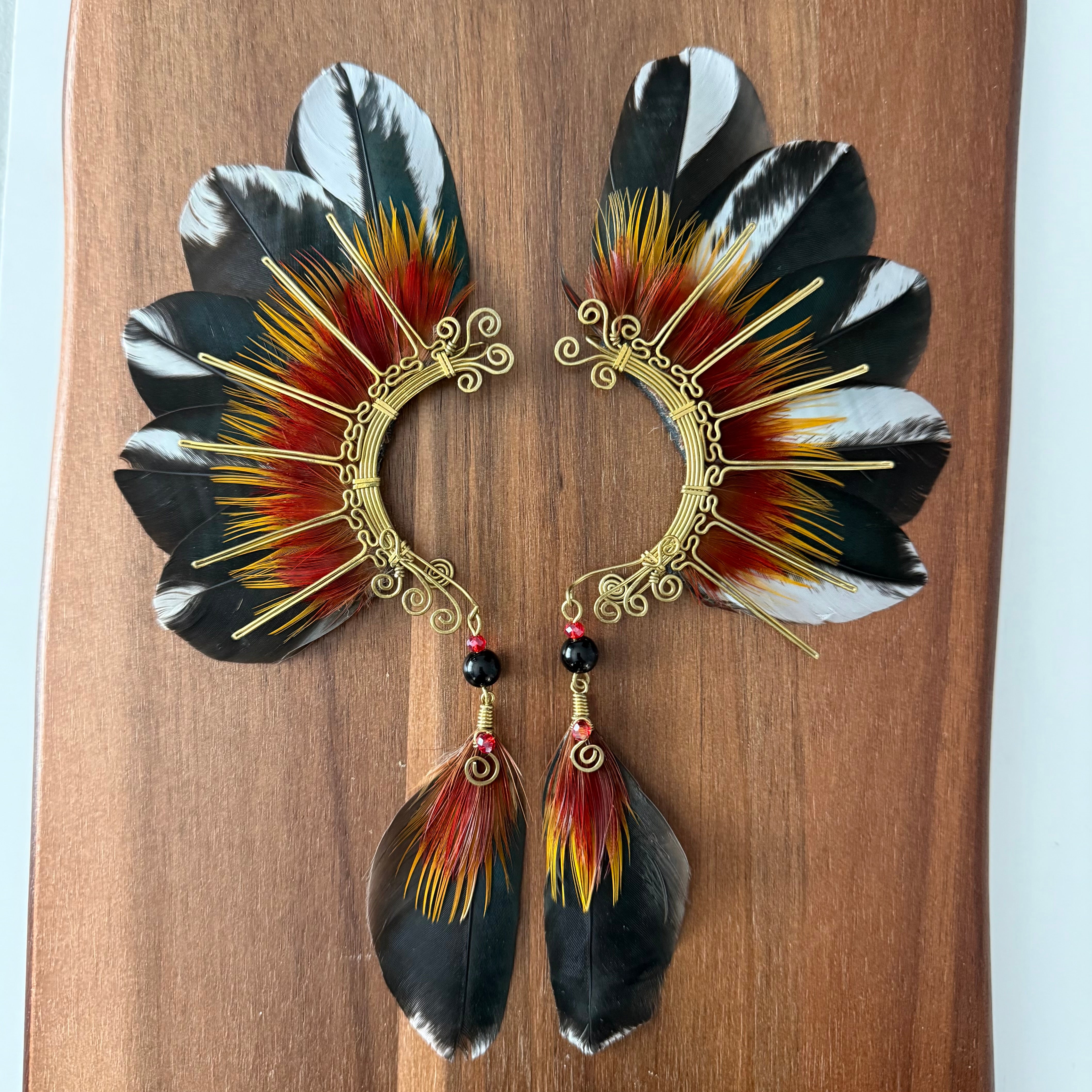 Feather wing cuff Earrings 1228