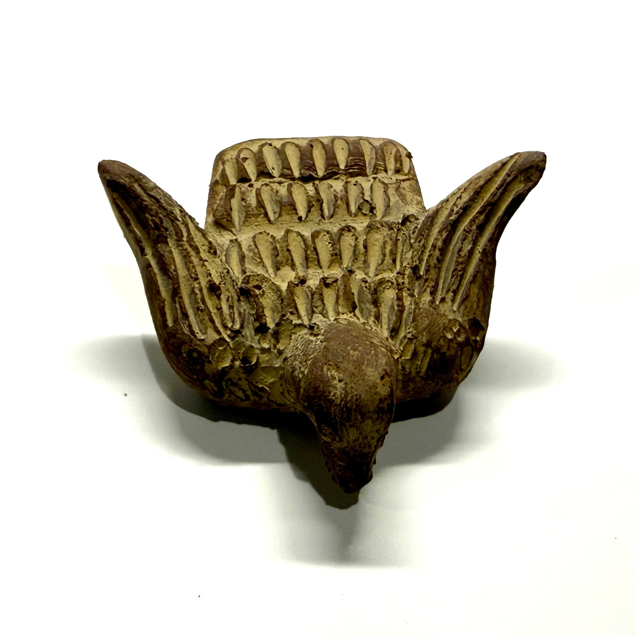 Clay eagle whistle - Aztec Pre-Colombian flute replica