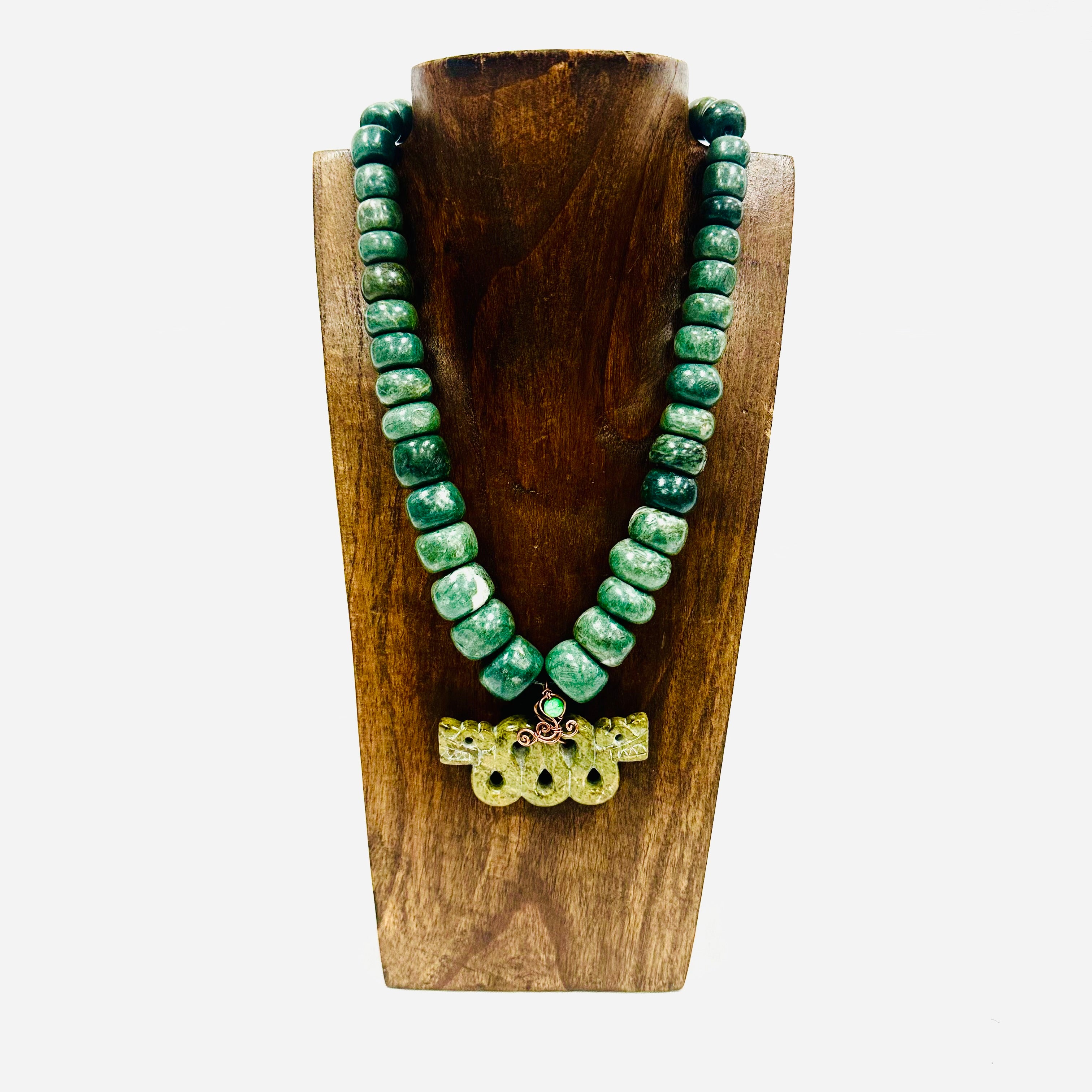 Necklace - Guatamala Jade Quetzalcoatl 57