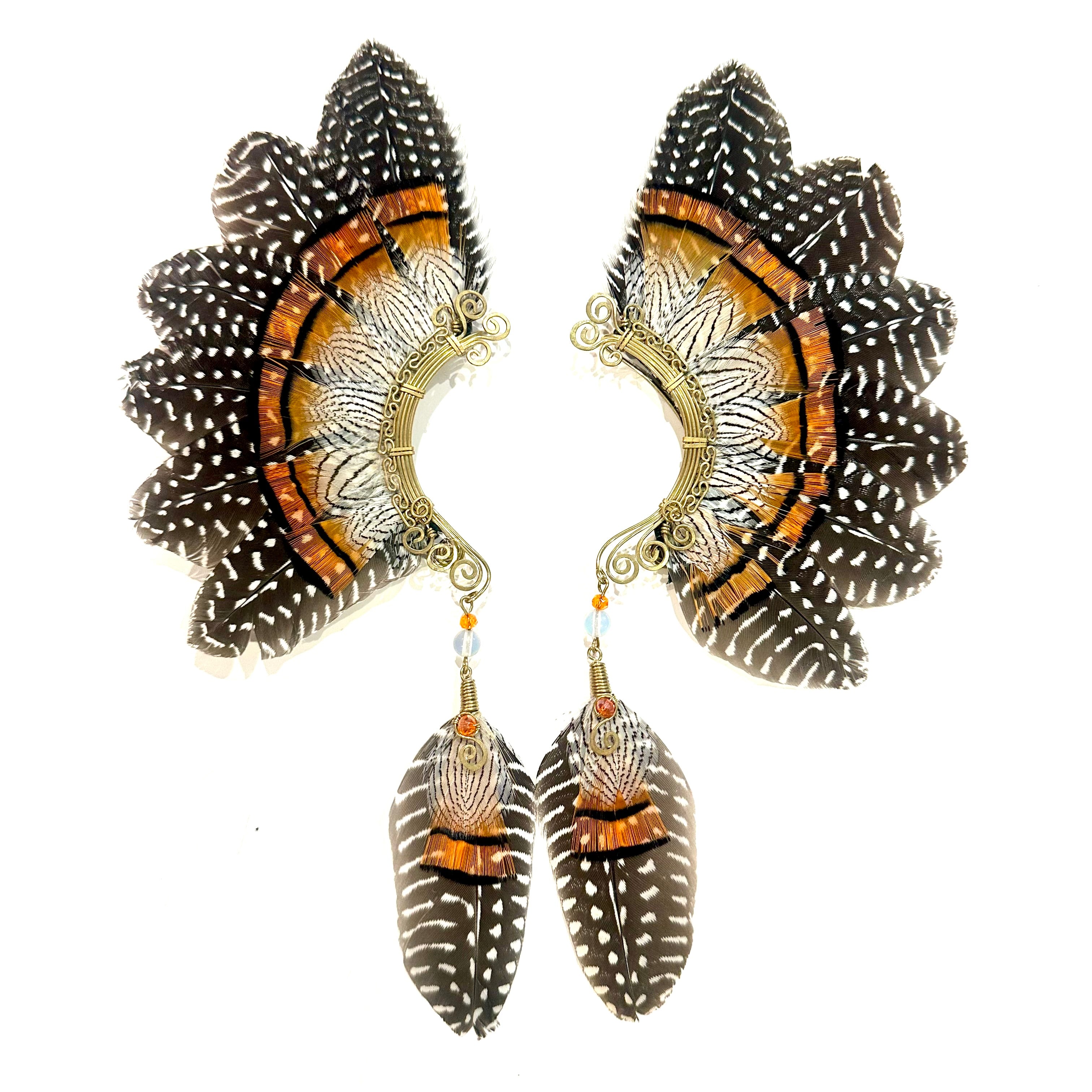 Feather wing cuff Earrings 1162