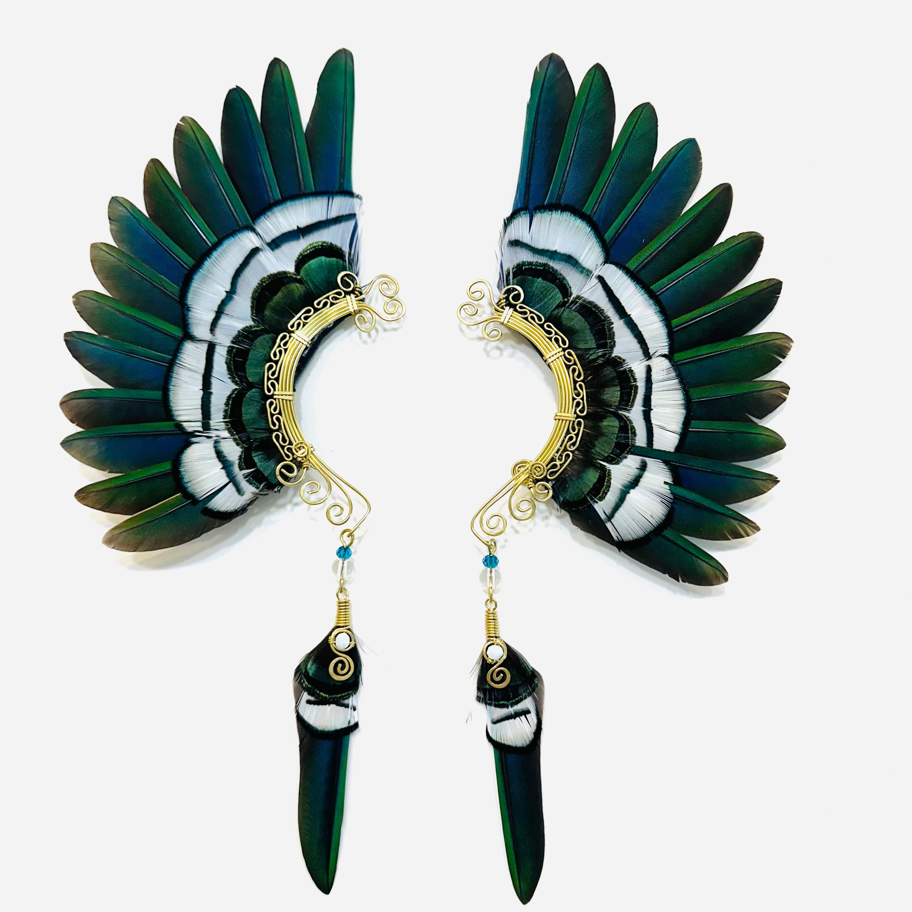 Feather wing cuff Earrings 1206