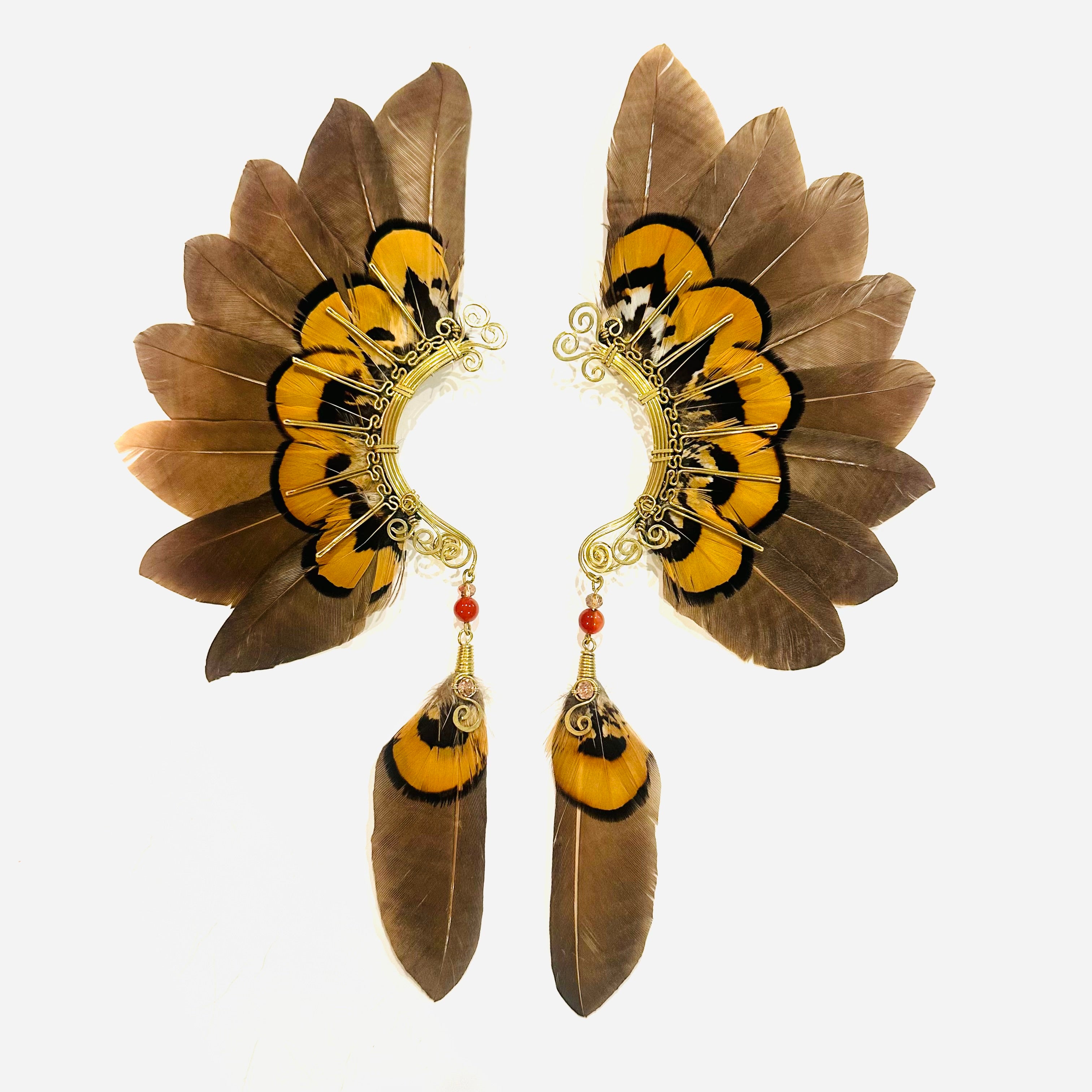 Feather wing cuff Earrings 1156