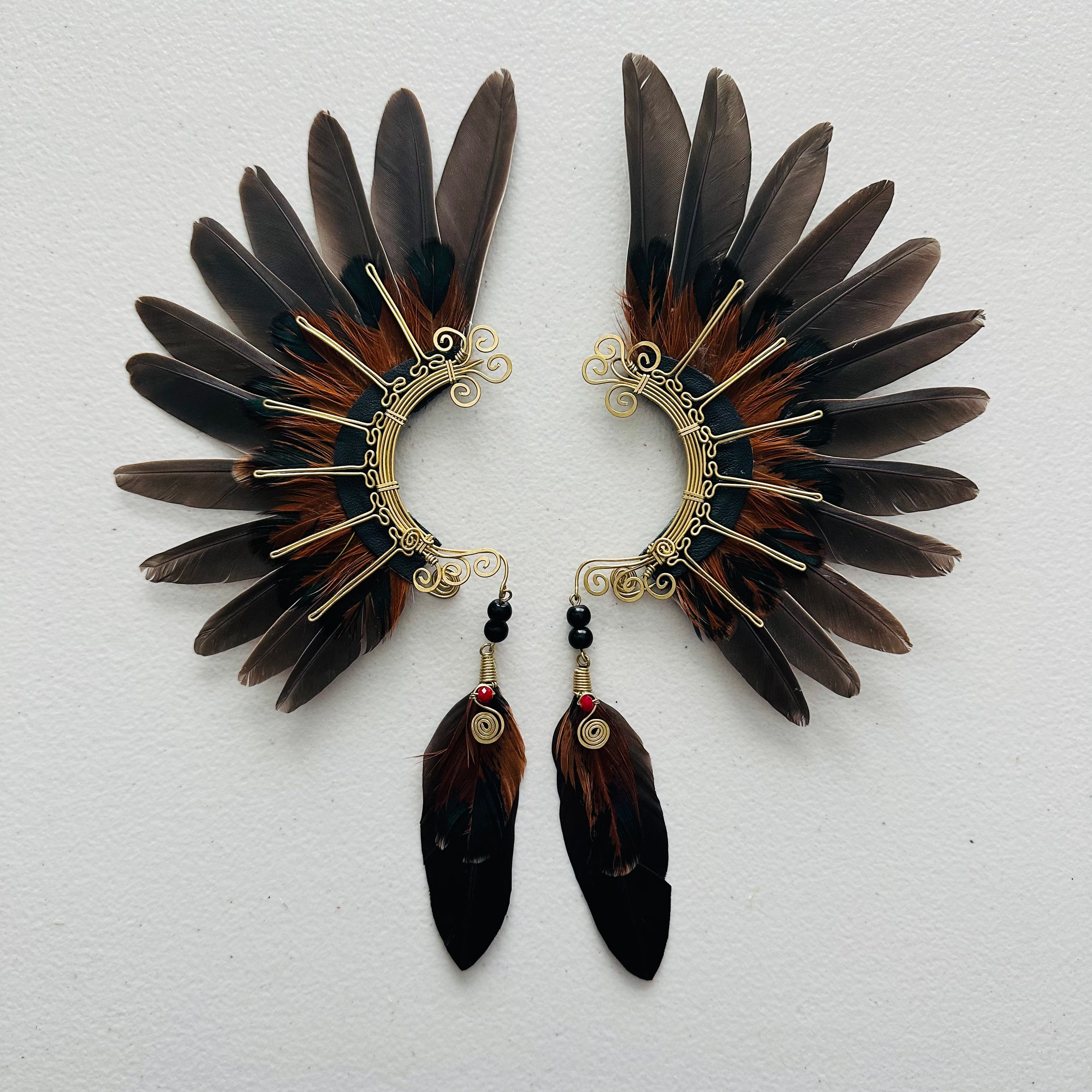 Feather wing cuff Earrings 966
