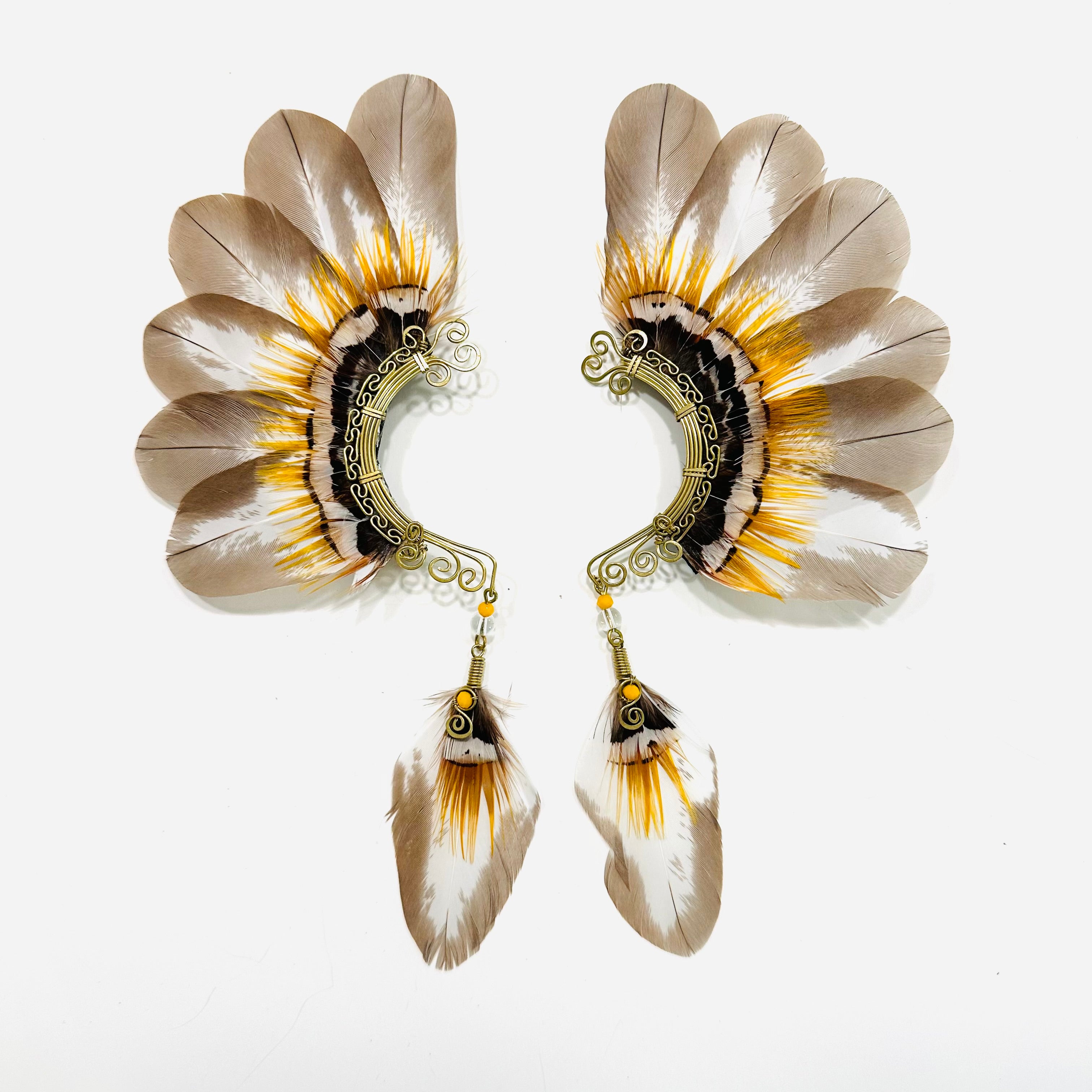 Feather wing cuff Earrings 1178