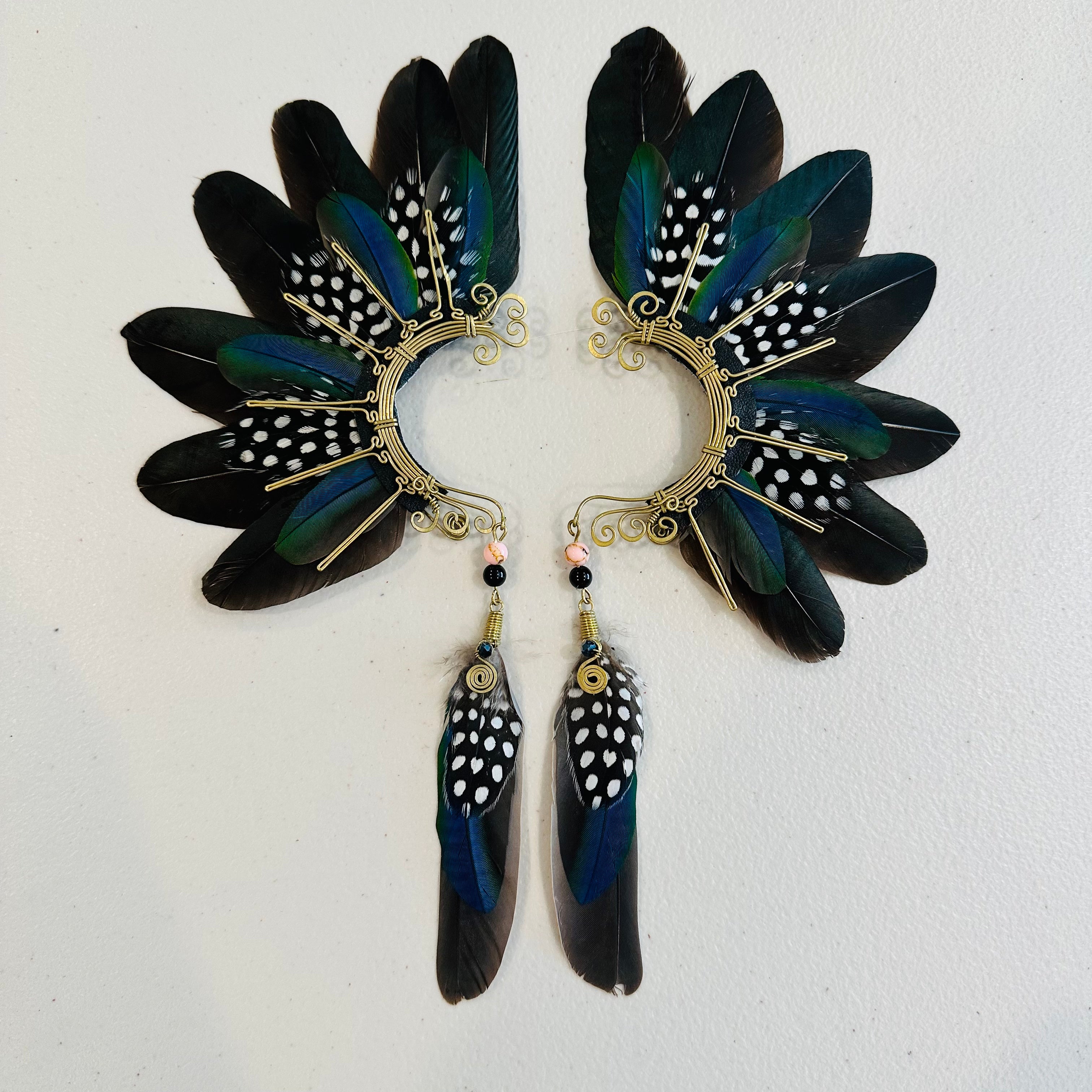 Feather wing cuff Earrings 918