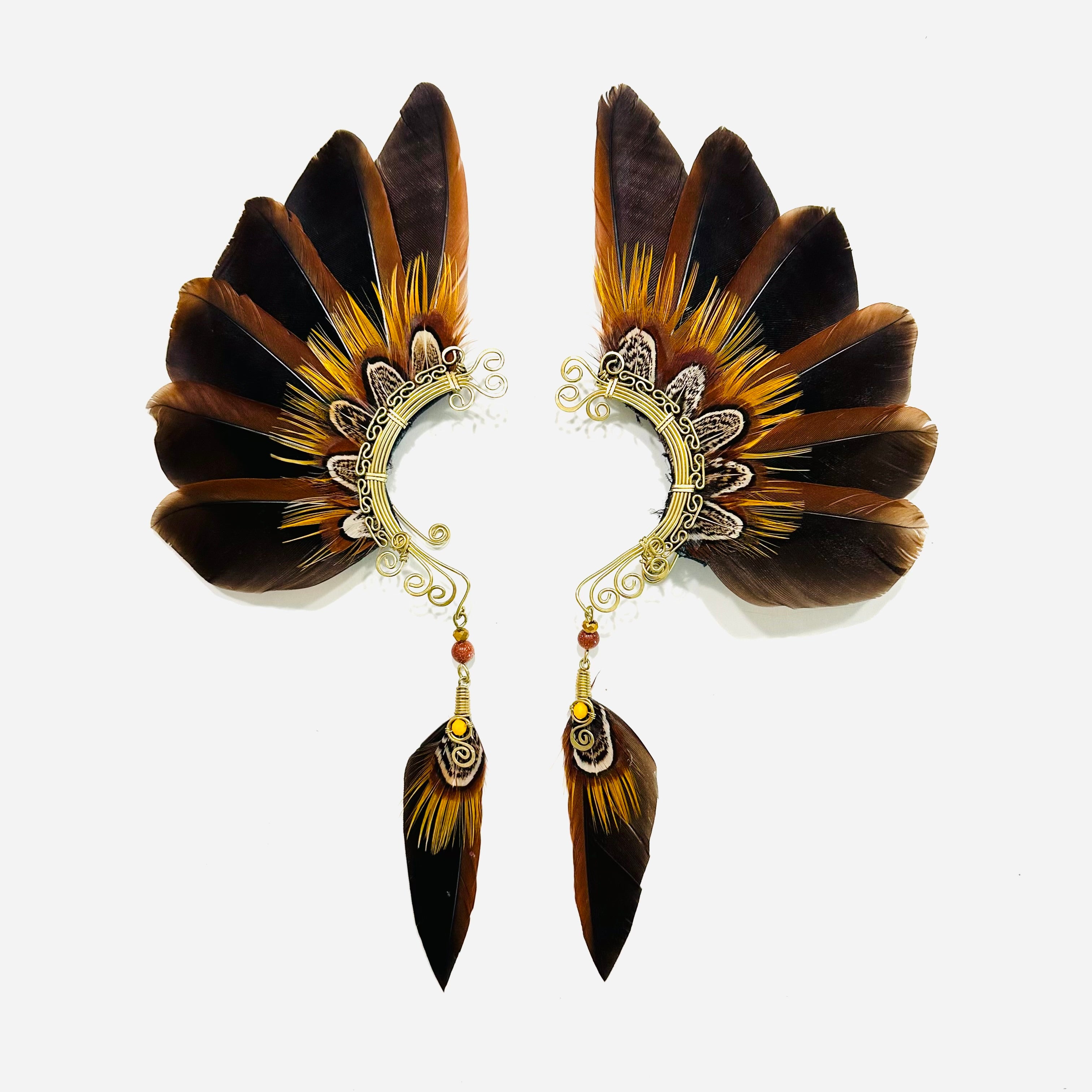 Feather wing cuff Earrings 1180