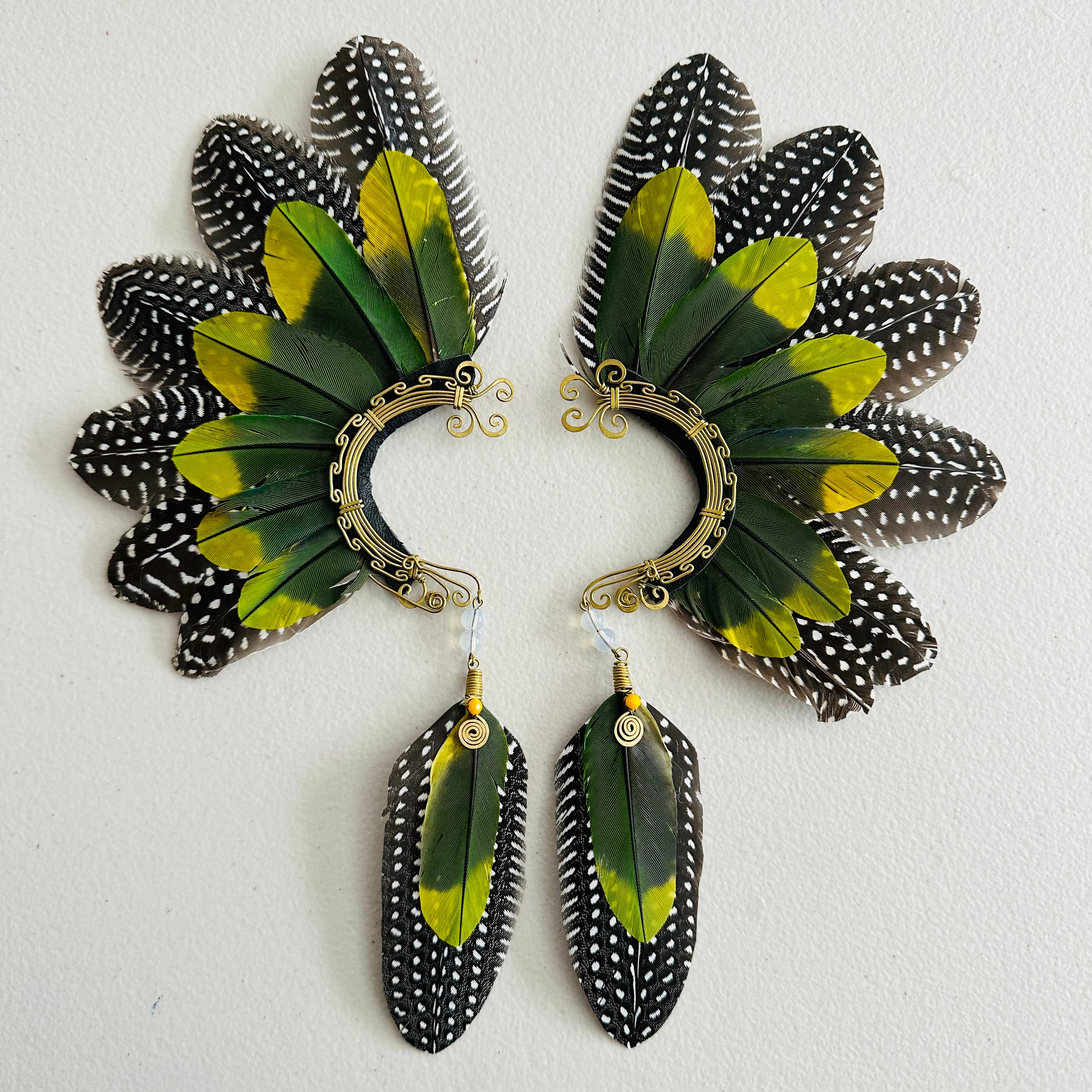 Feather wing cuff Earrings 938