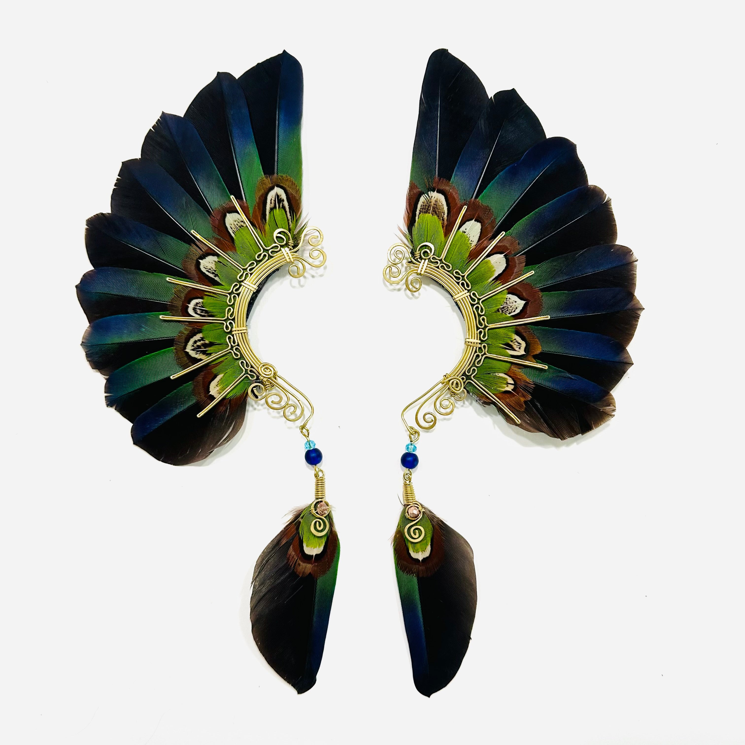 Feather wing cuff Earrings 1177
