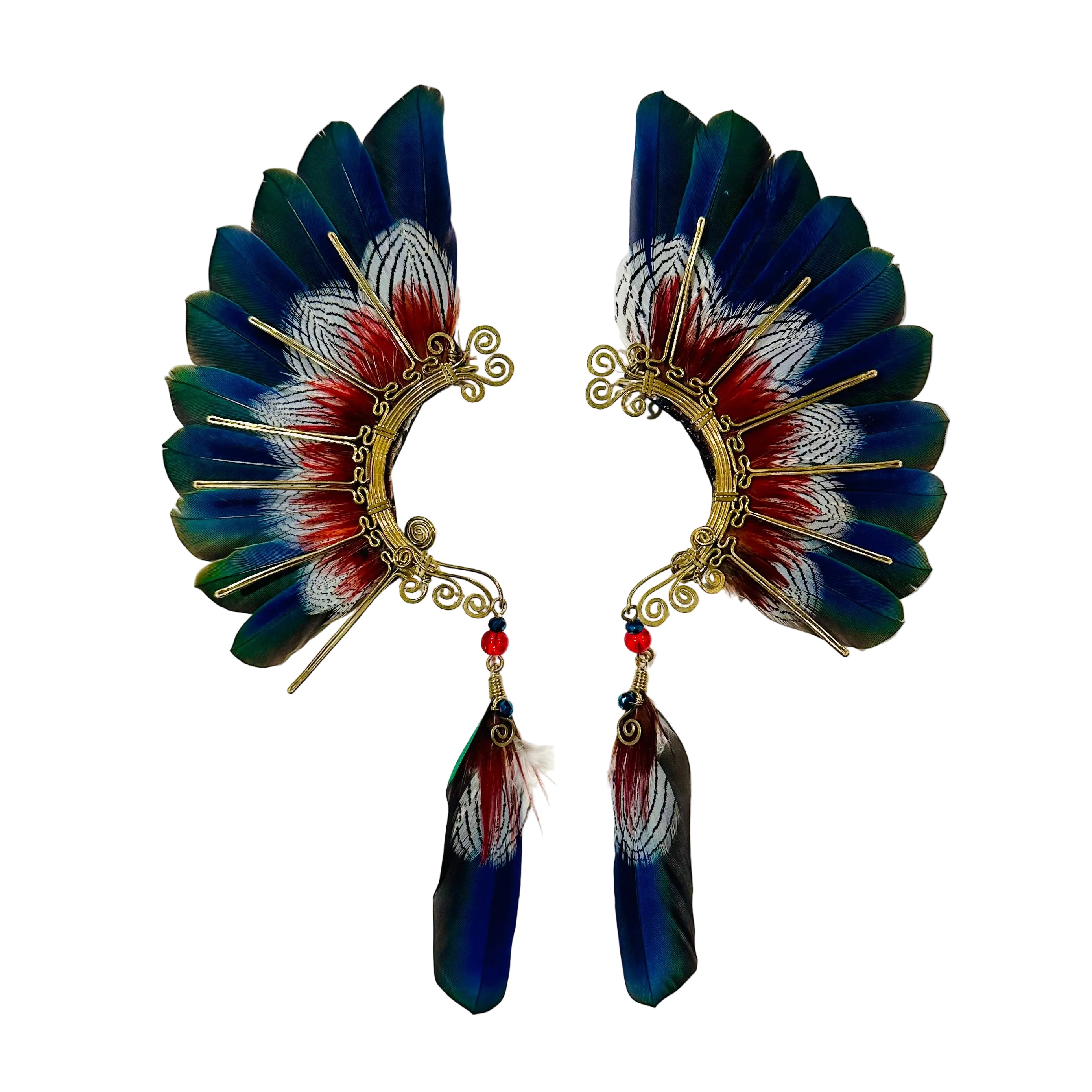 Feather wing cuff Earrings 1222