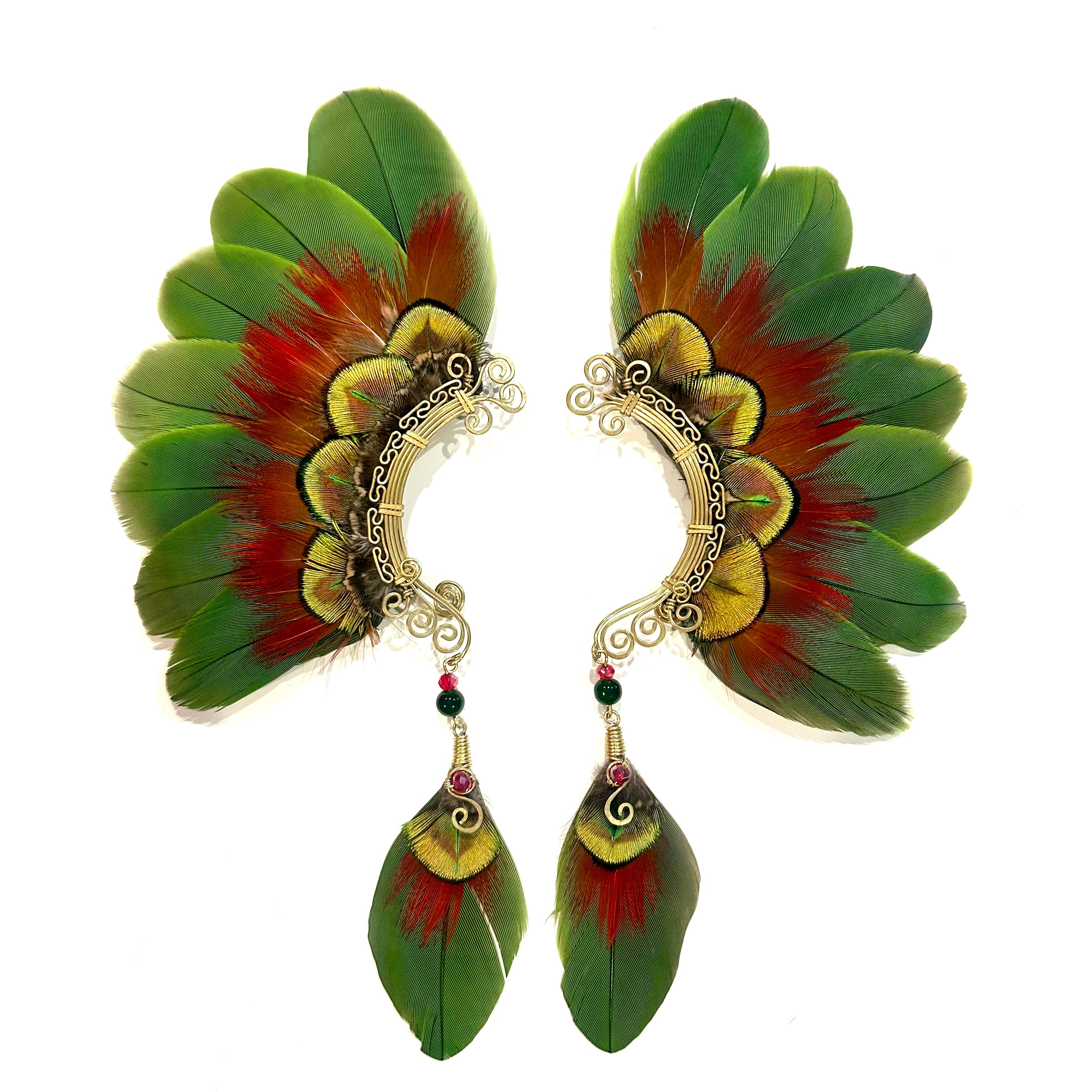 Feather wing cuff Earrings 1165