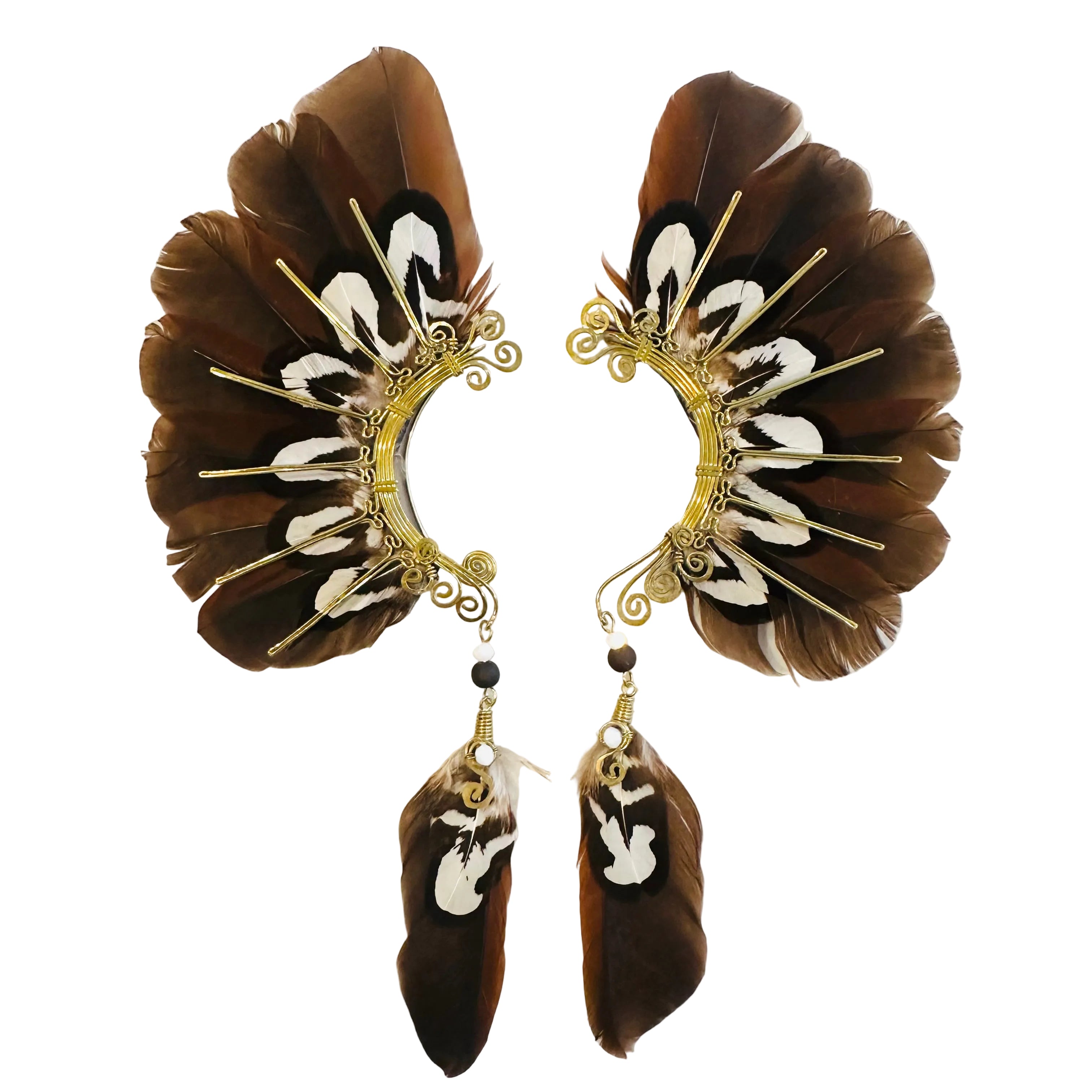 Feather wing cuff Earrings 1277