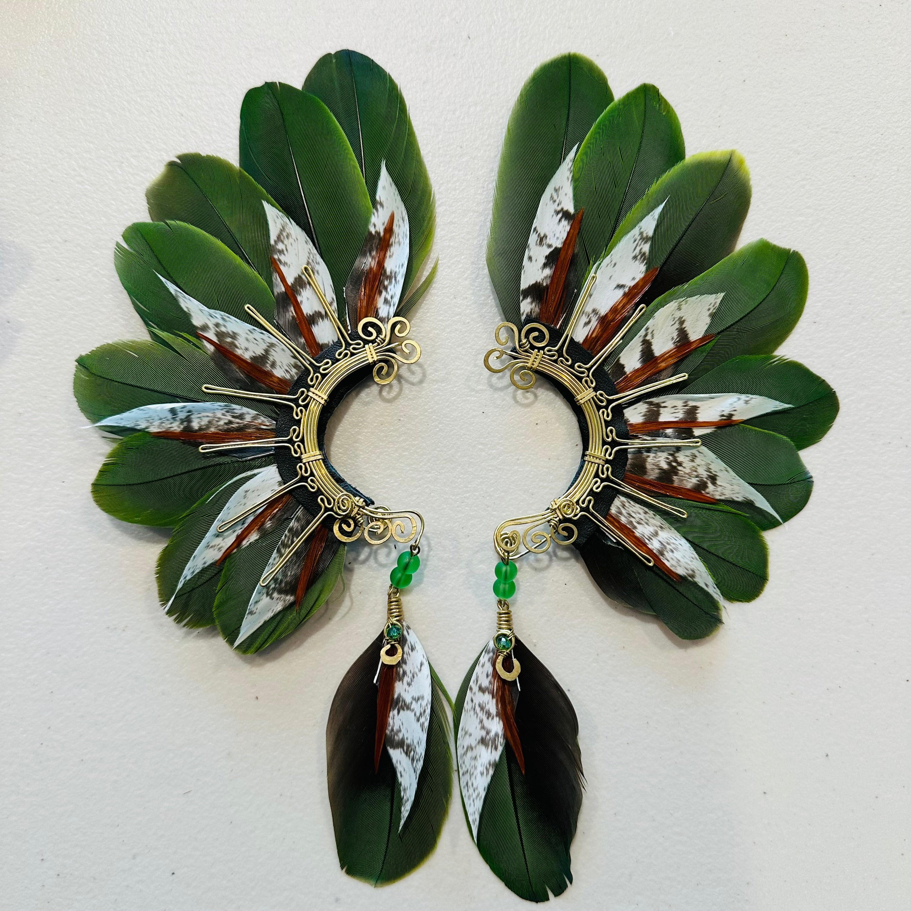 Feather wing cuff Earrings 988