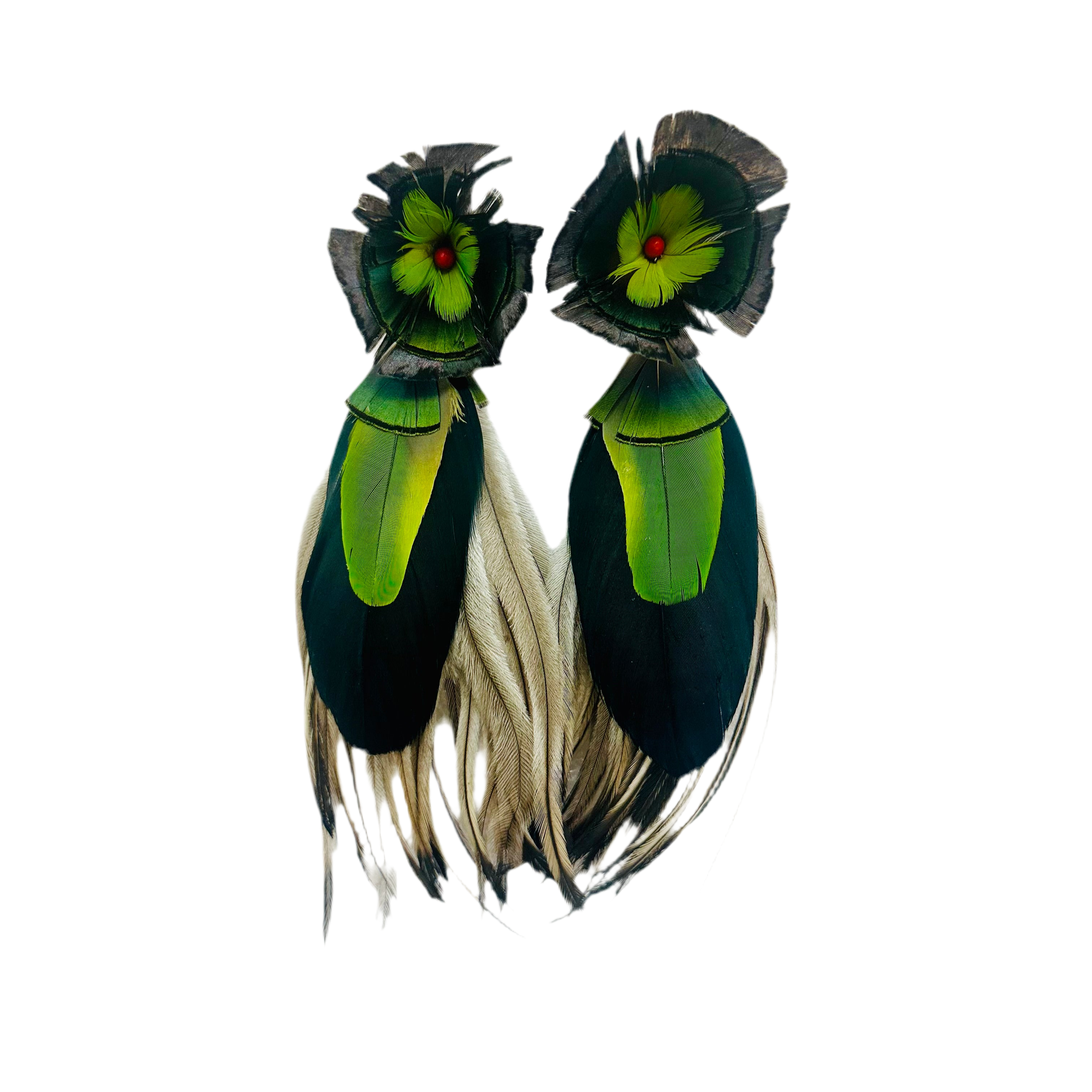 Feather Earrings - Flower 3