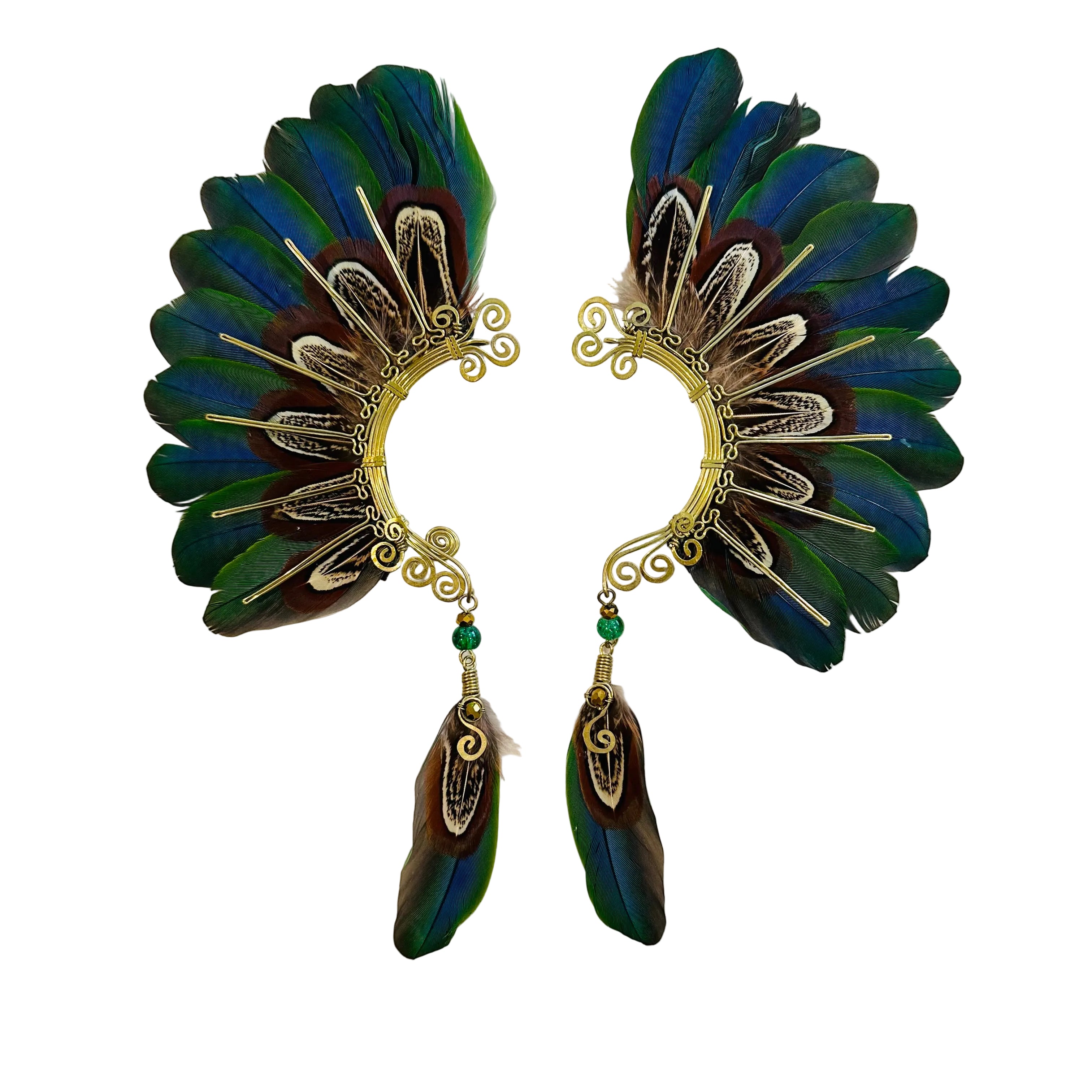 Feather wing cuff Earrings 1246