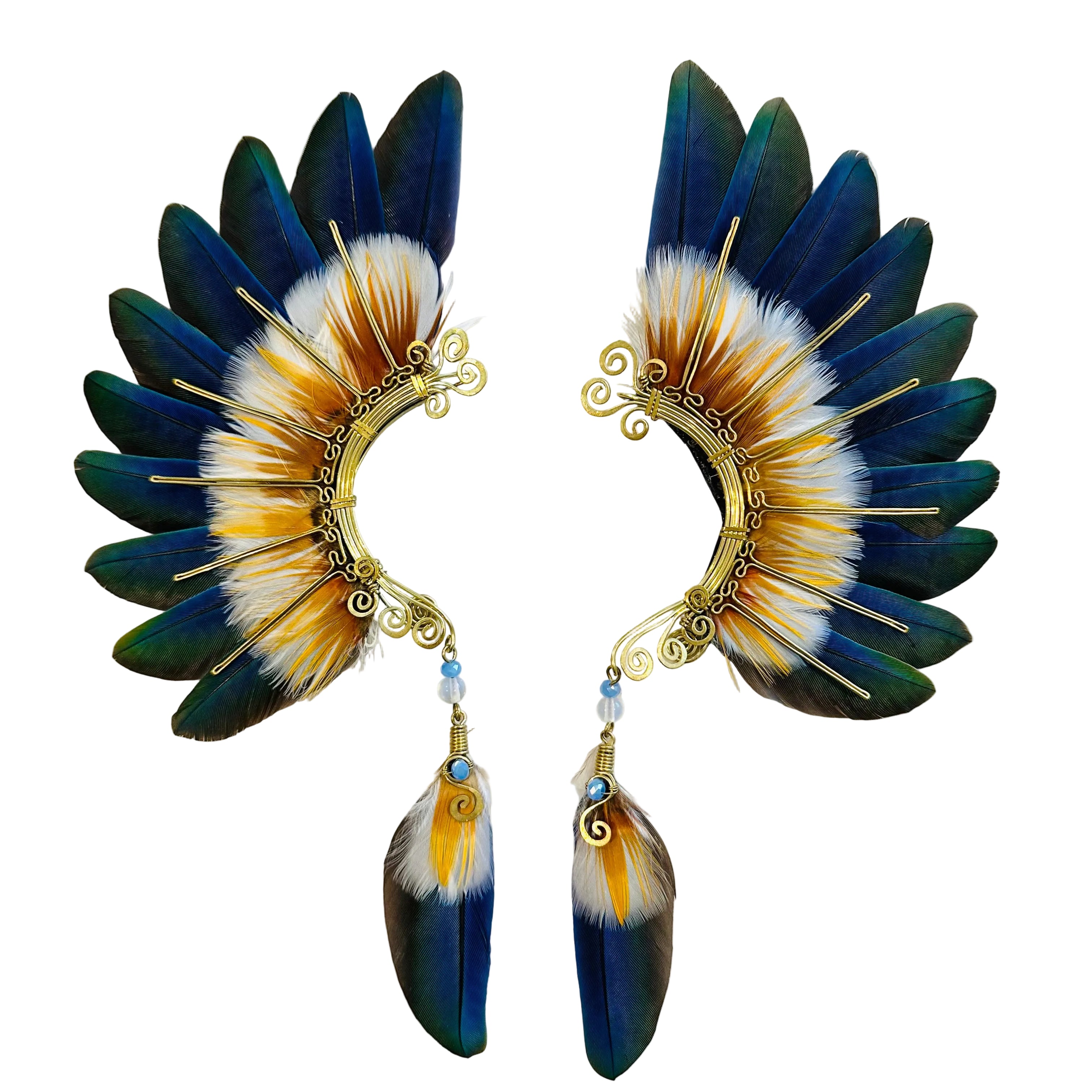 Feather wing cuff Earrings 1254