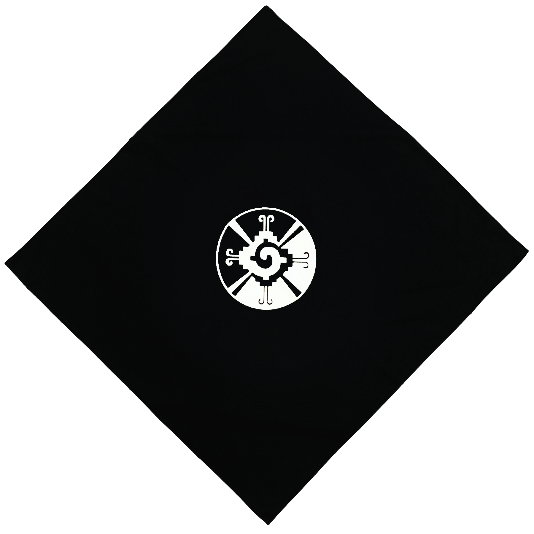 Bandana - Hunab Ku -22" x 22" Black