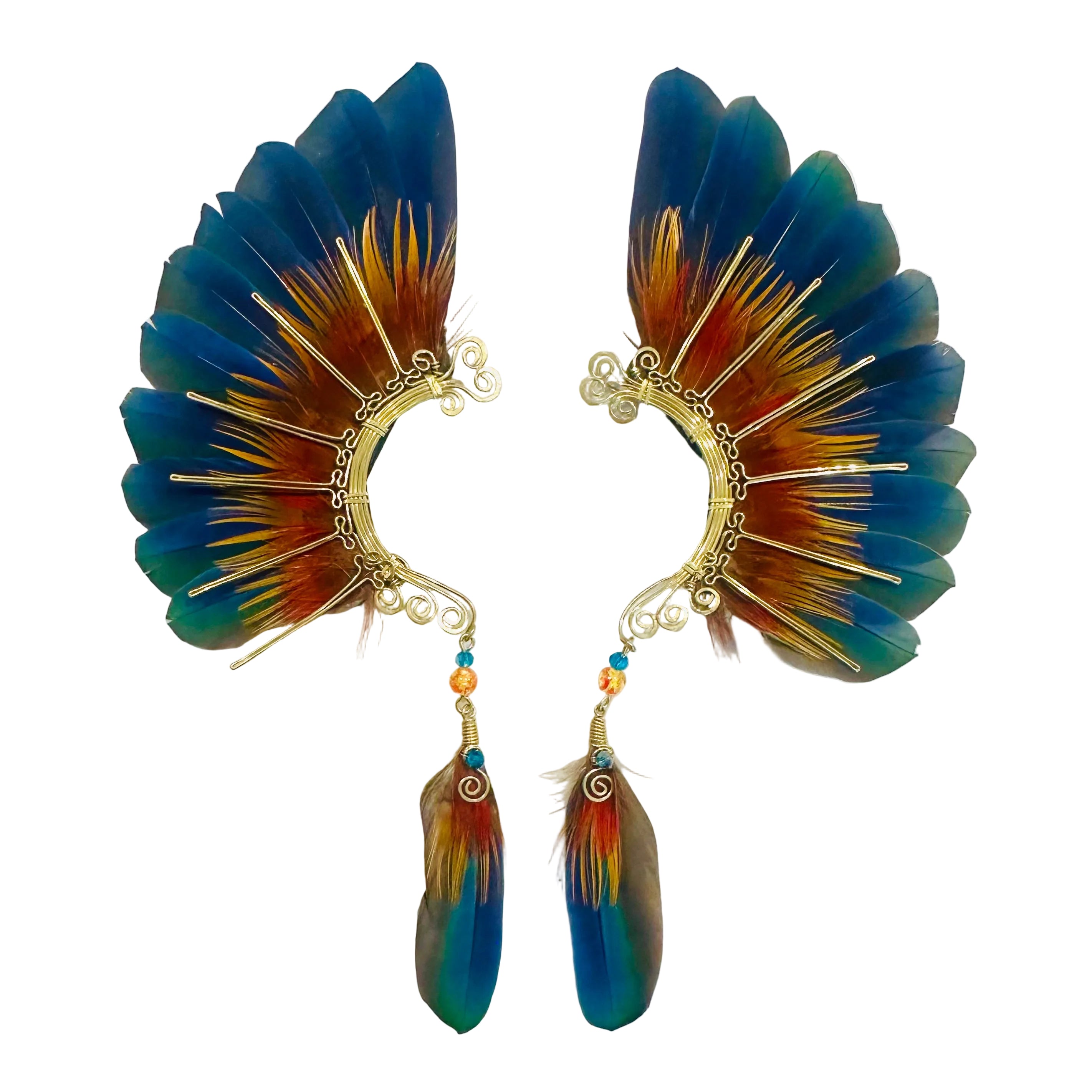 Feather wing cuff Earrings 1235