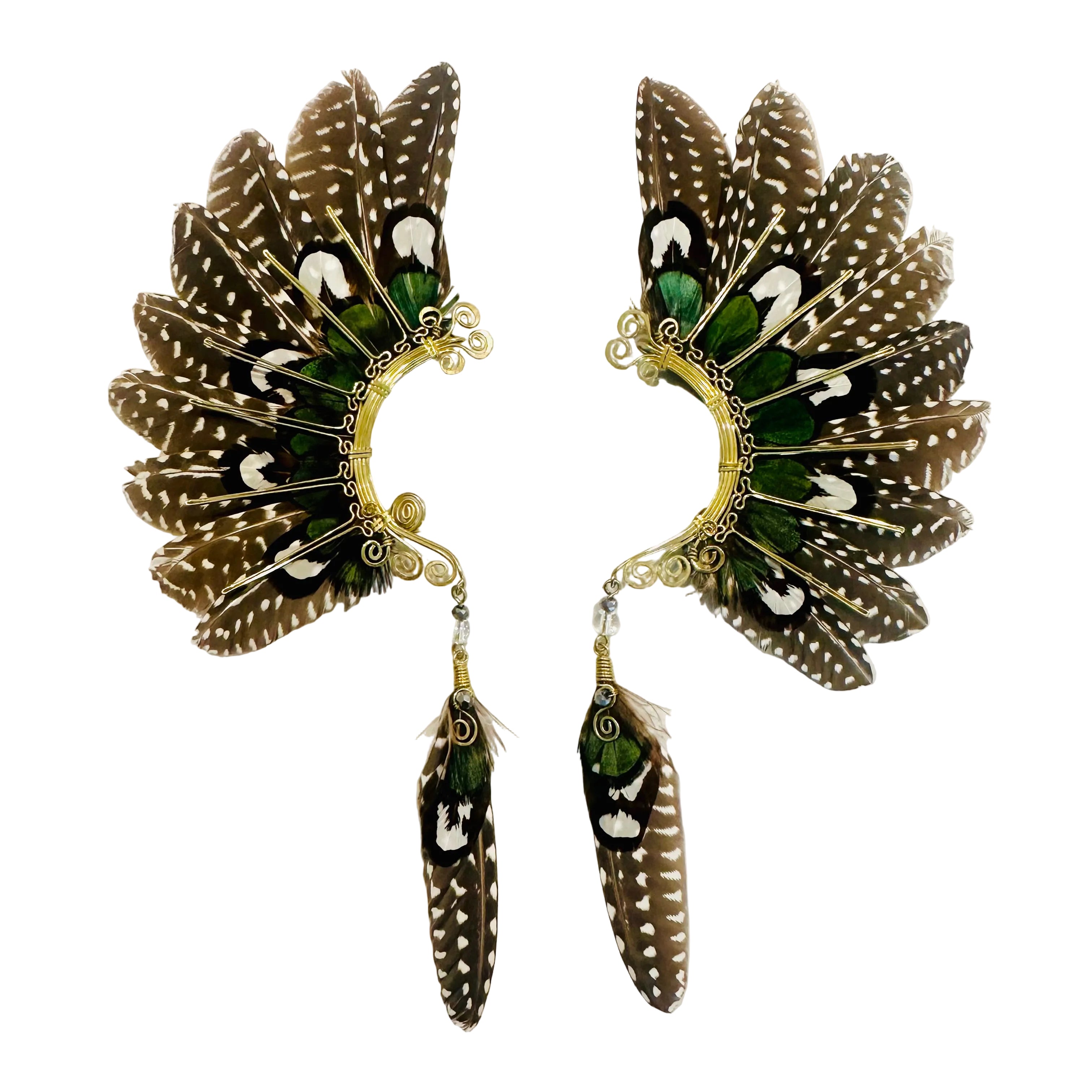Feather wing cuff Earrings 1239