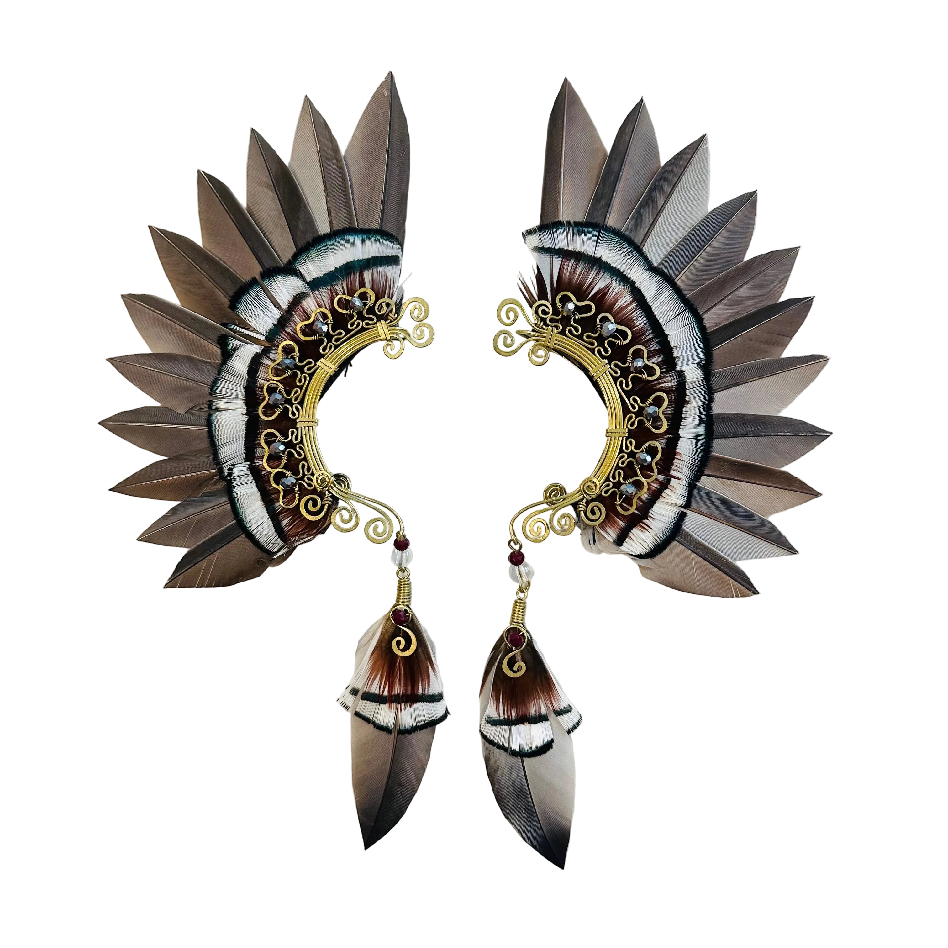 Feather wing cuff Earrings 1264