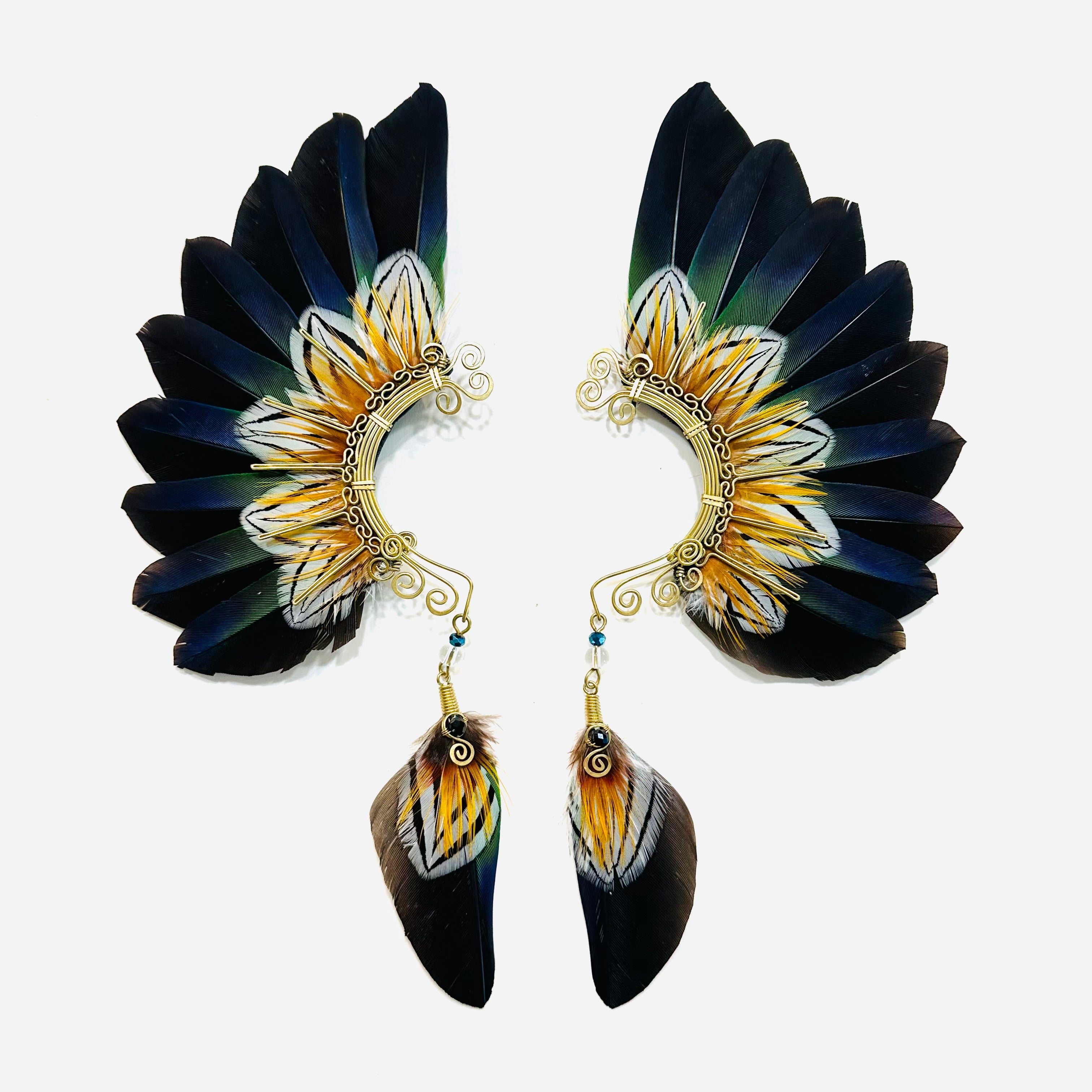 Feather wing cuff Earrings 1195