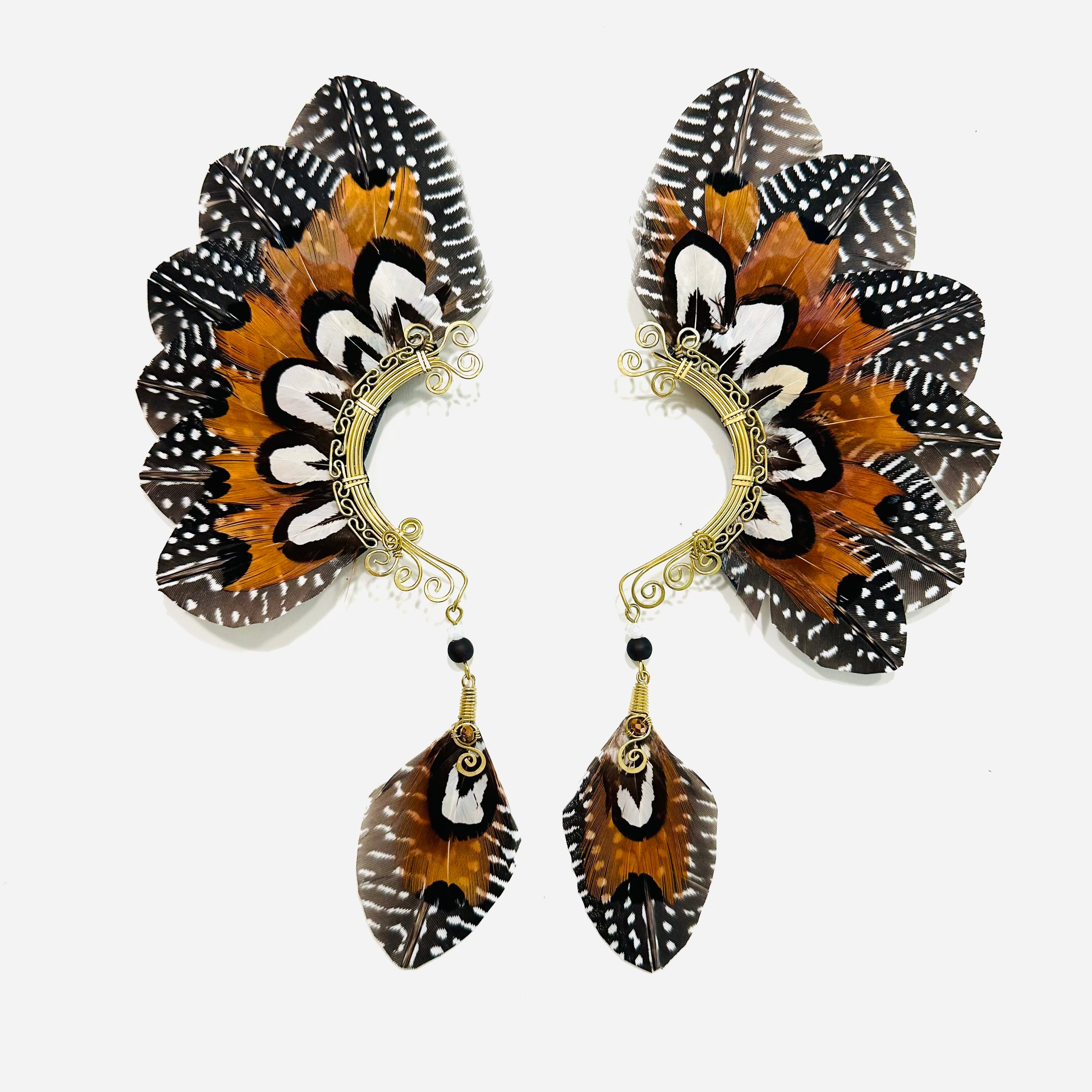 Feather wing cuff Earrings 1176