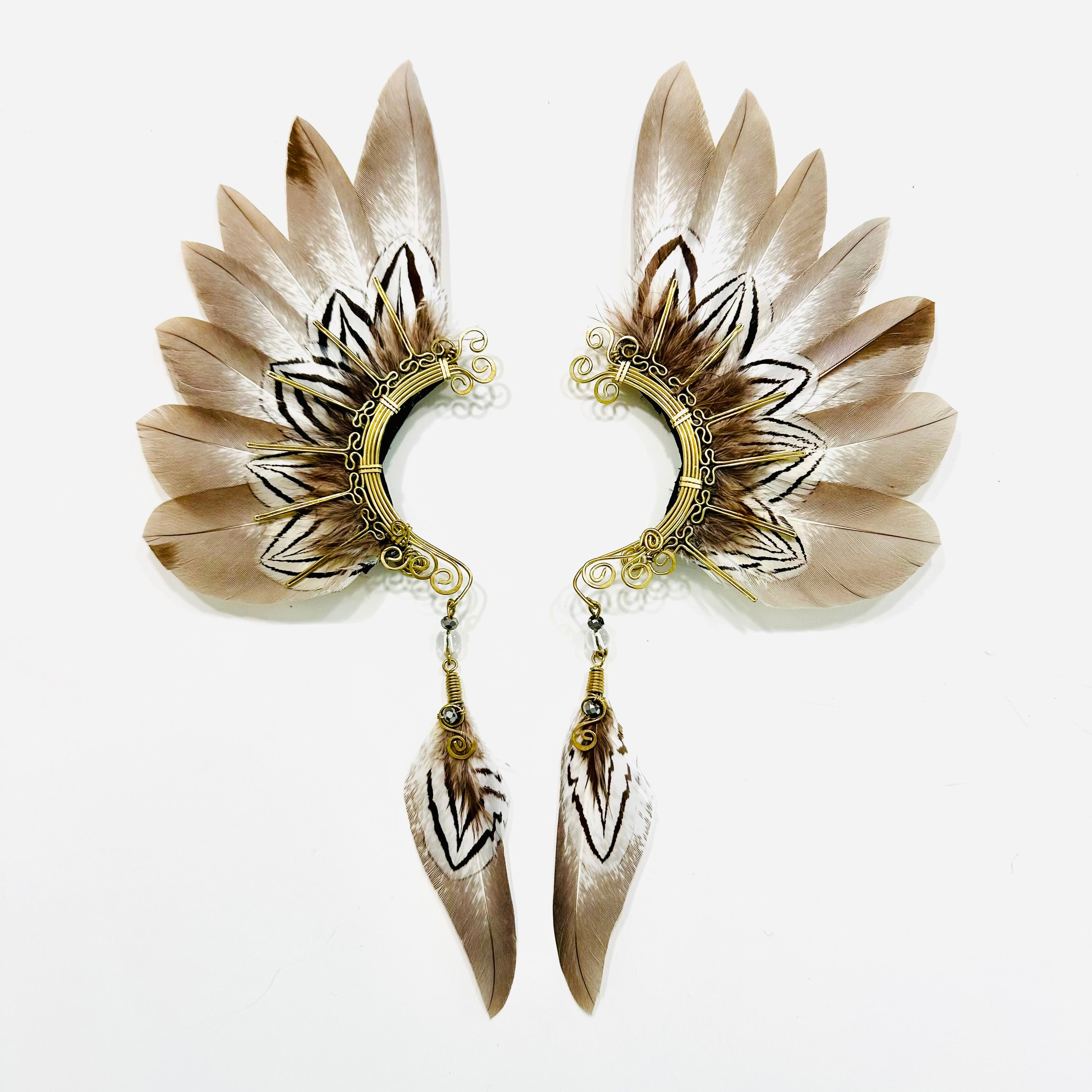 Feather wing cuff Earrings 1169