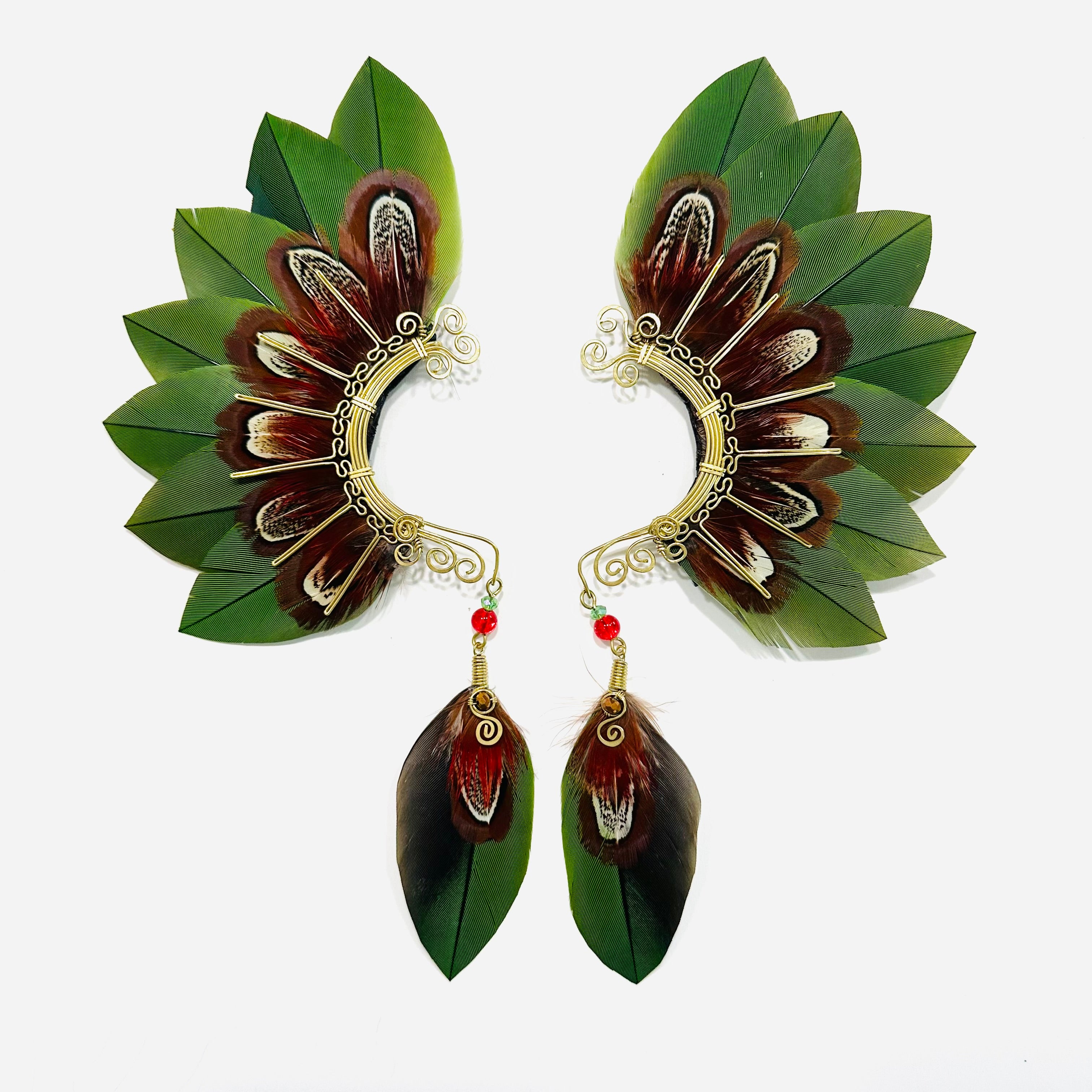 Feather wing cuff Earrings 1194
