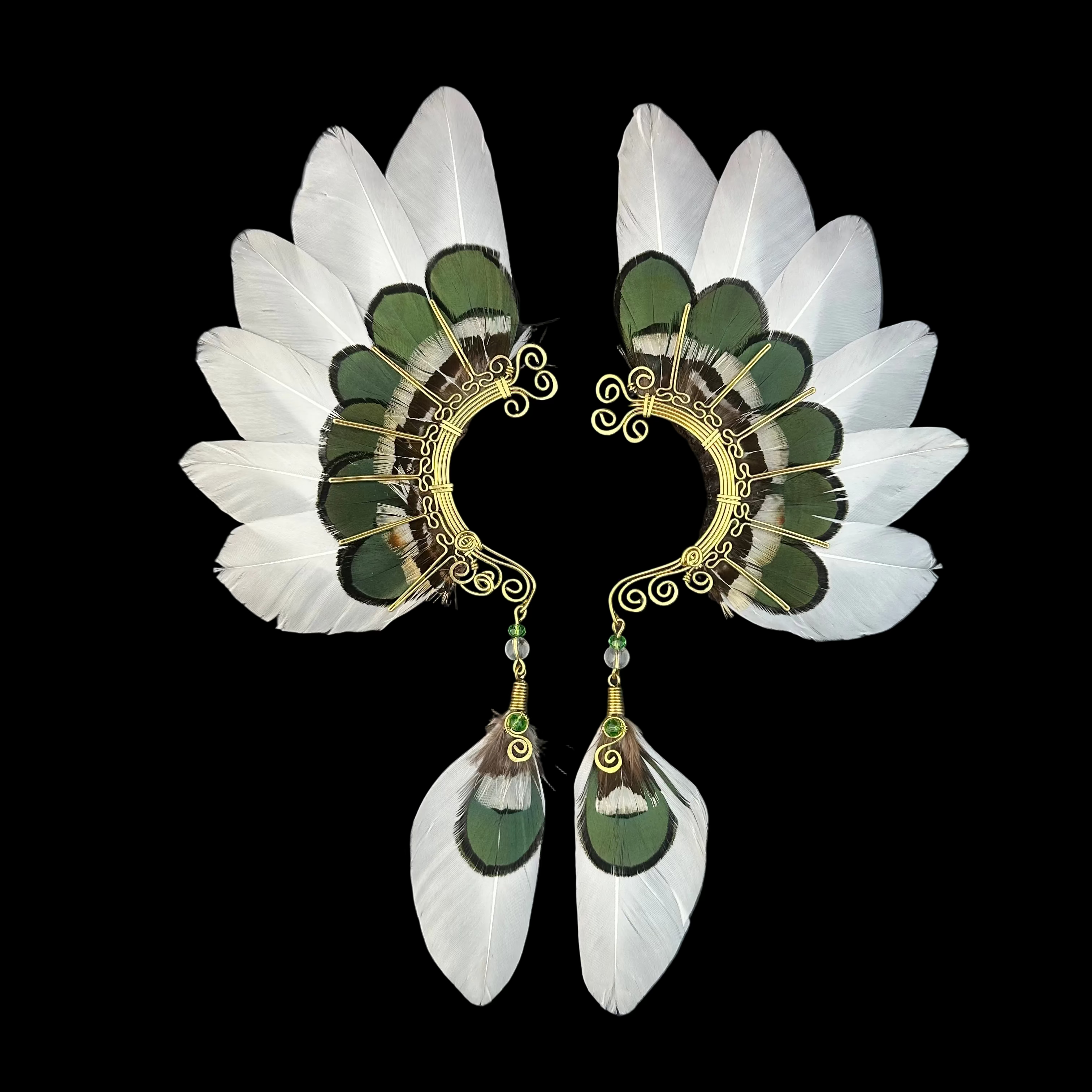 Feather wing cuff Earrings 1202